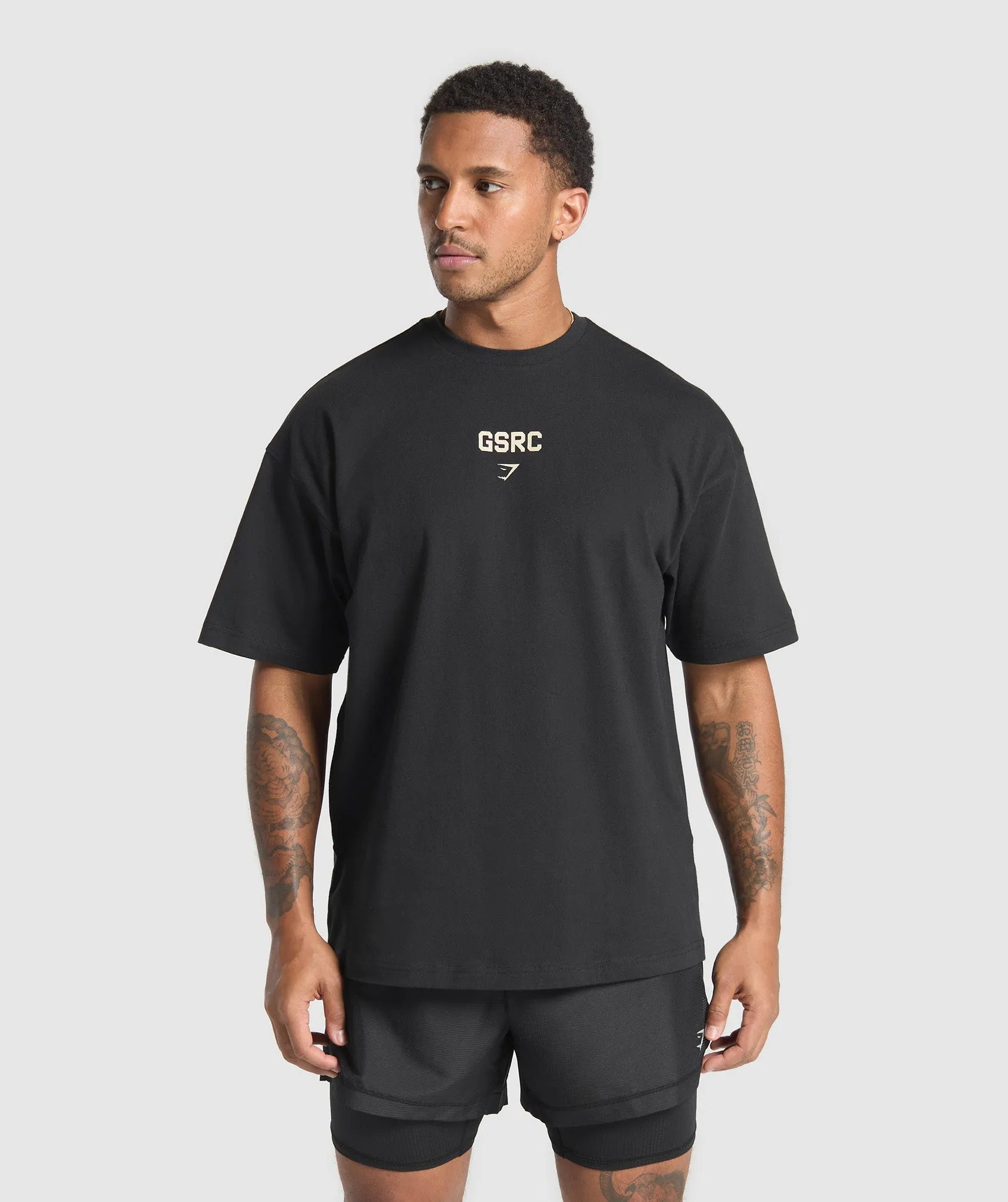 Gymshark Running Graphic T-Shirt - Black sold by Gymshark