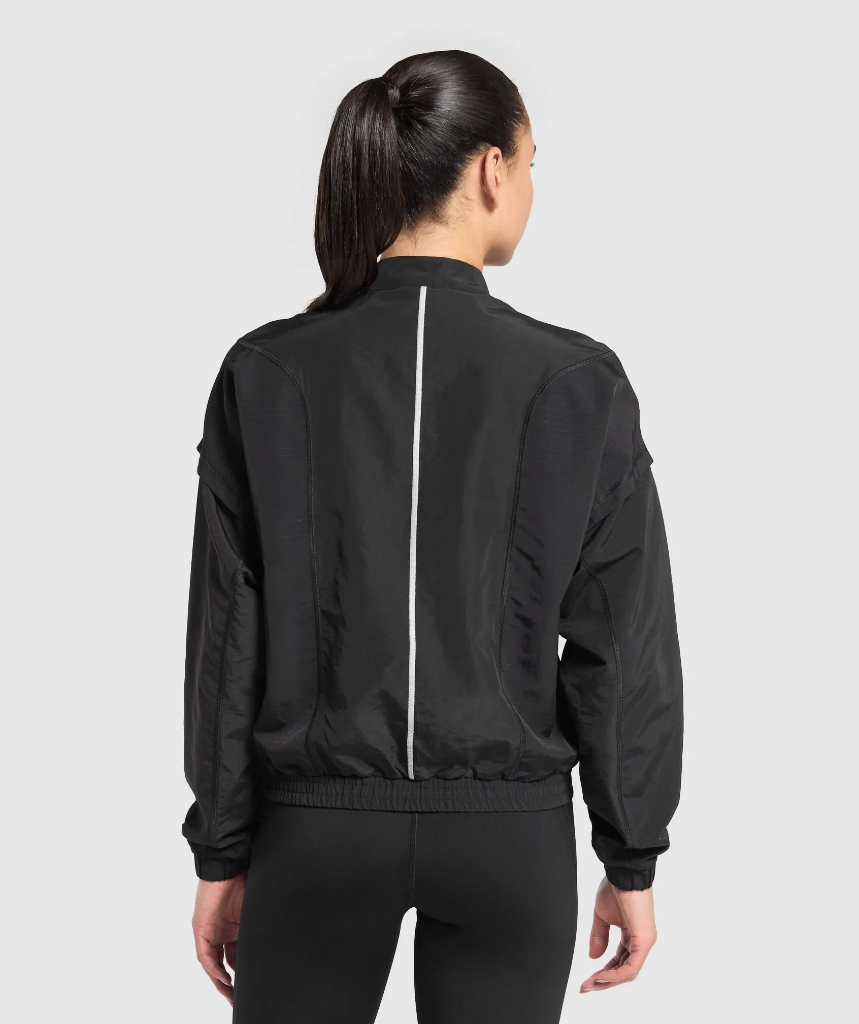 Gymshark Running 1/4 Zip Track Top - Black sold by Gymshark product image thumbnail 3