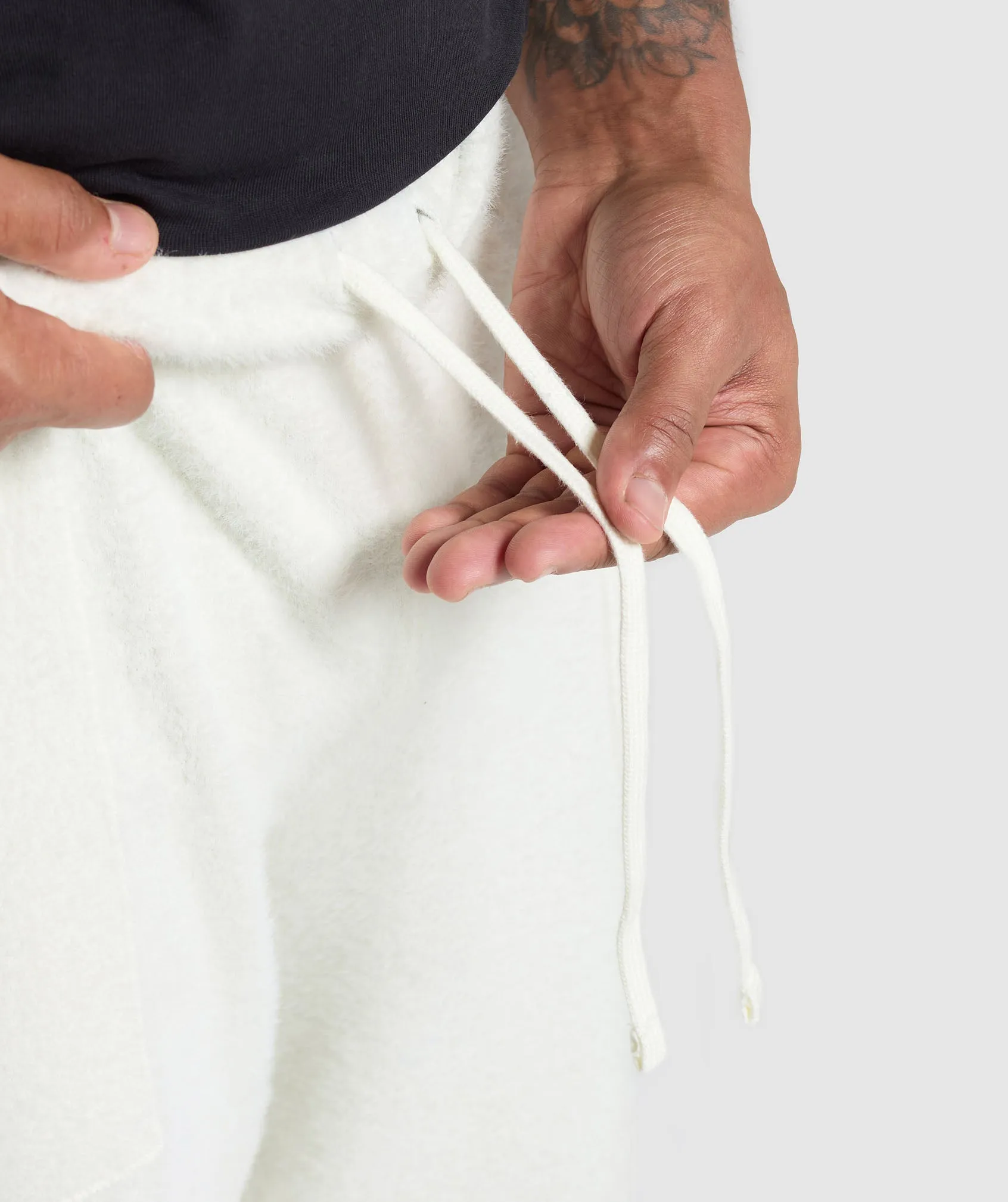 Gymshark Knitted Straight Leg Joggers - Skylight White sold by Gymshark product image thumbnail 5