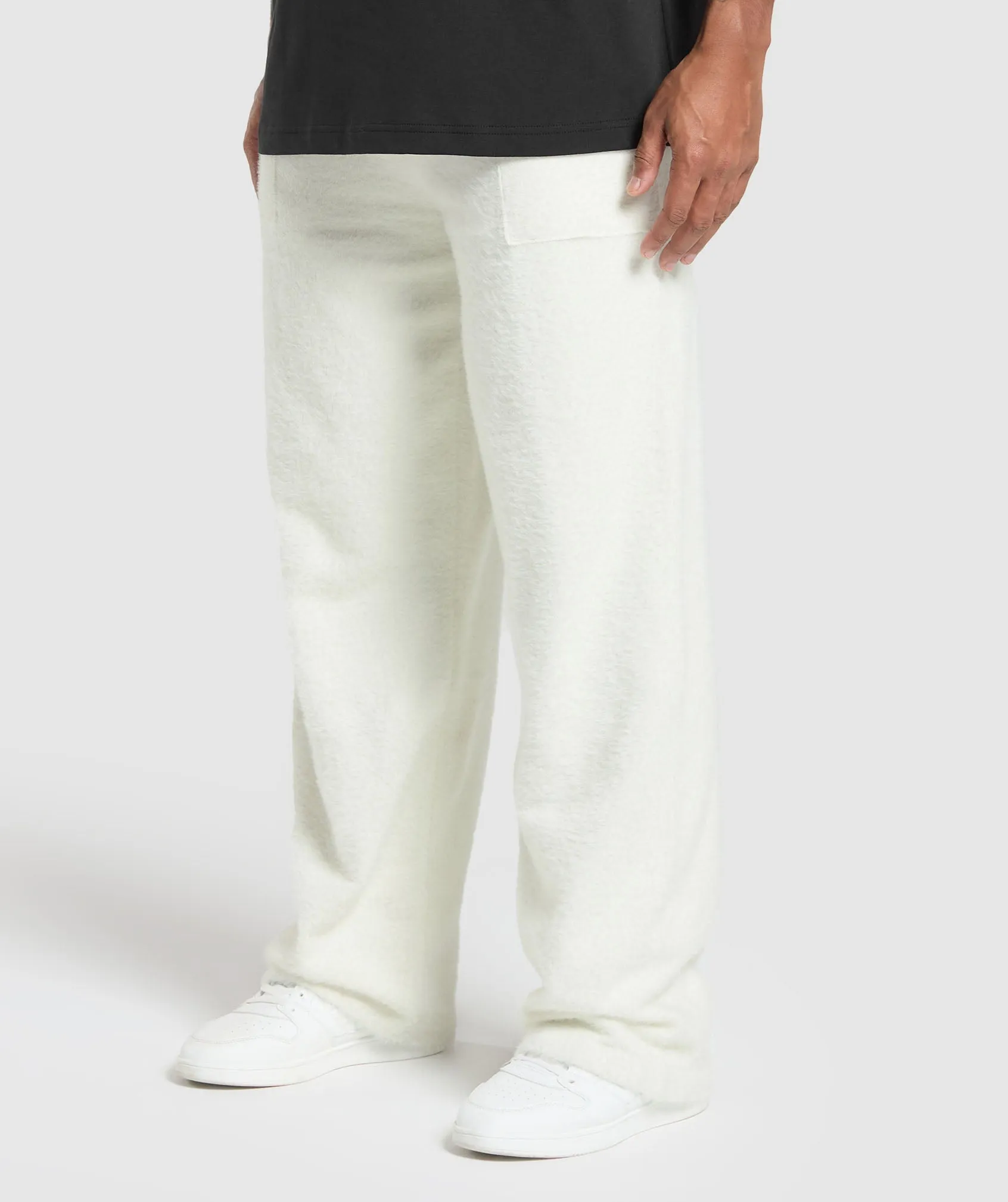 Gymshark Knitted Straight Leg Joggers - Skylight White sold by Gymshark product image thumbnail 2