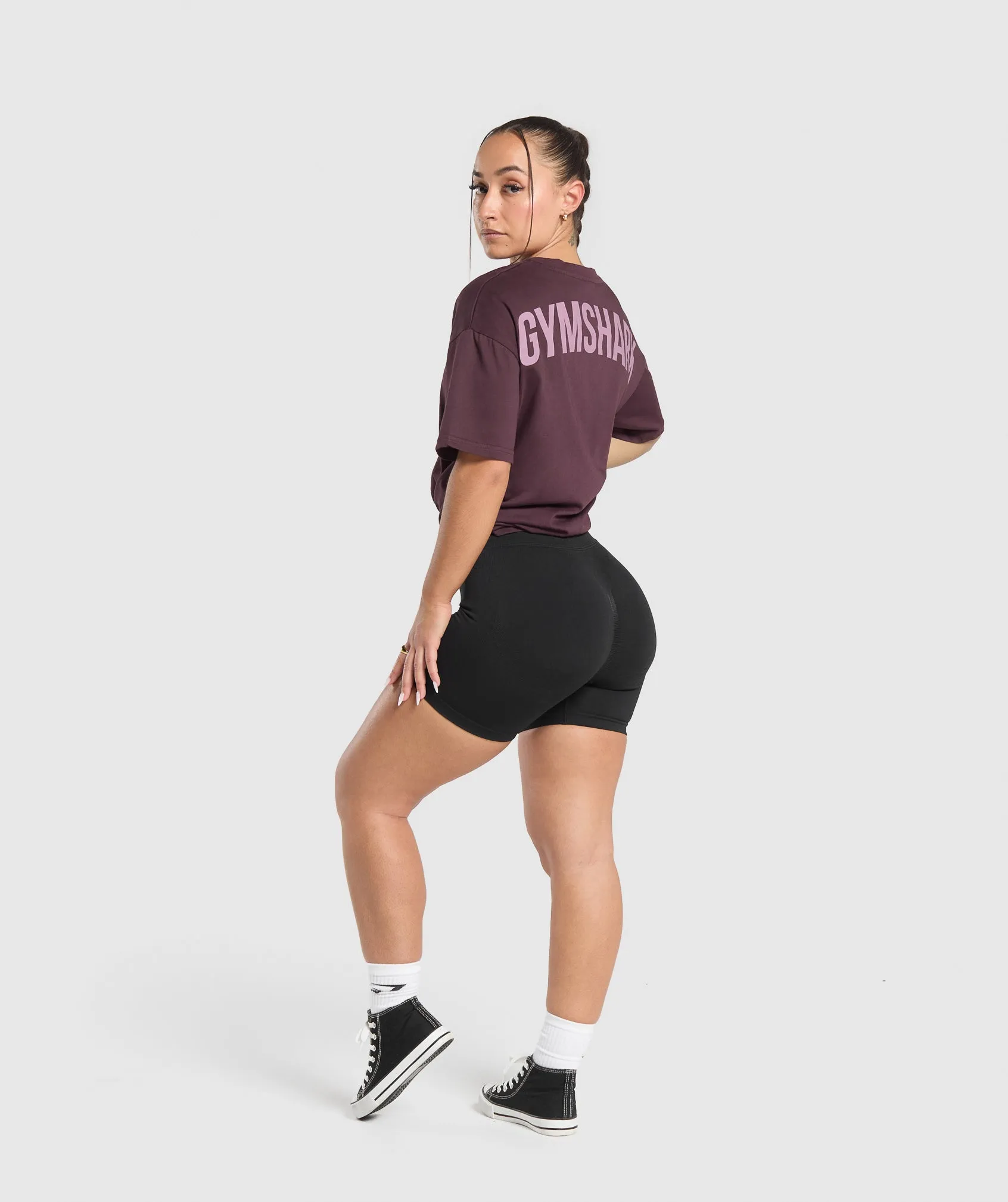 Power Oversized T-Shirt - Depth Purple sold by Gymshark product image thumbnail 3
