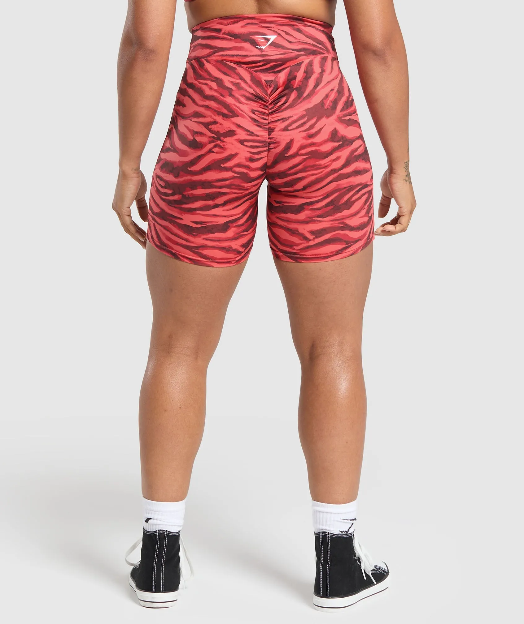 Power Tight Shorts - Varsity Pink Print sold by Gymshark product image thumbnail 2