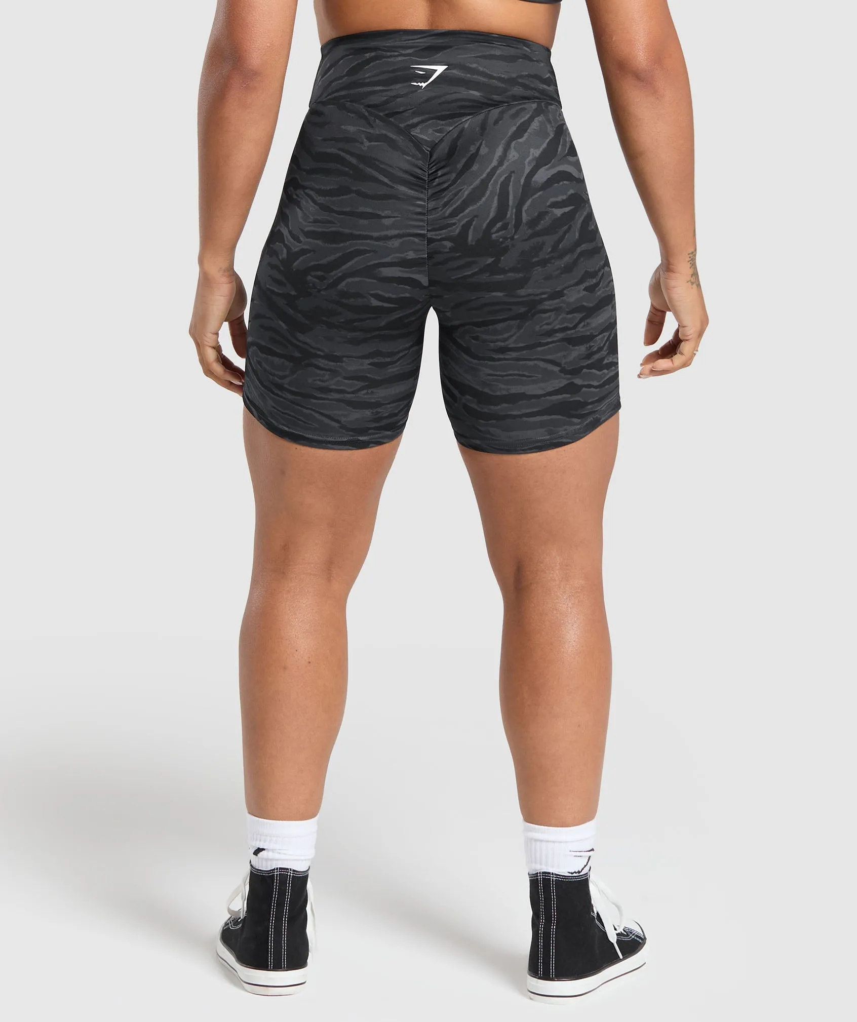 Power Tight Shorts - Onyx Grey Print sold by Gymshark product image thumbnail 2