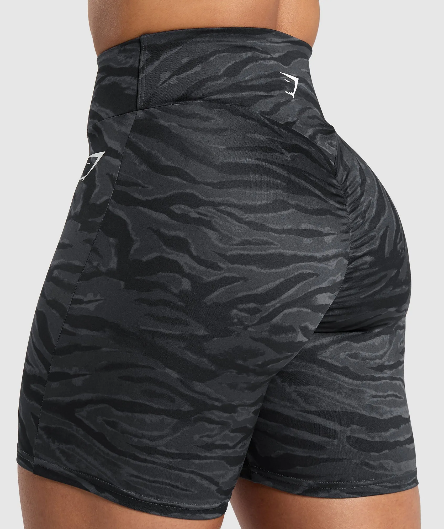 Power Tight Shorts - Onyx Grey Print sold by Gymshark product image thumbnail 5