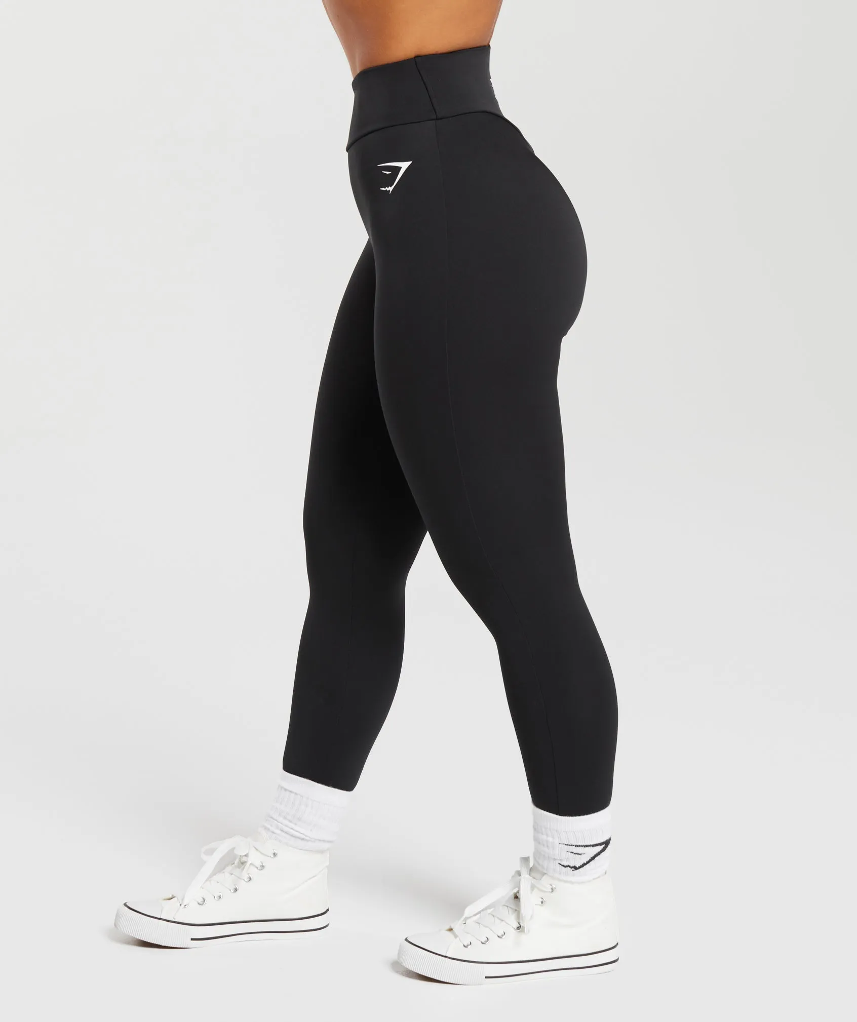 Gymshark Power Regular Leggings - Black sold by Gymshark product image thumbnail 3