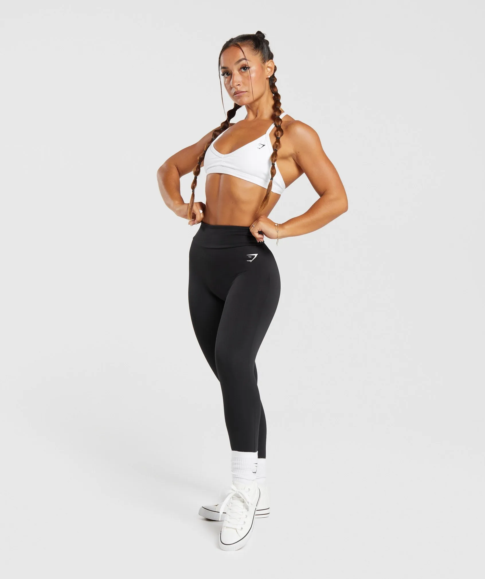 Gymshark Power Regular Leggings - Black sold by Gymshark product image thumbnail 4