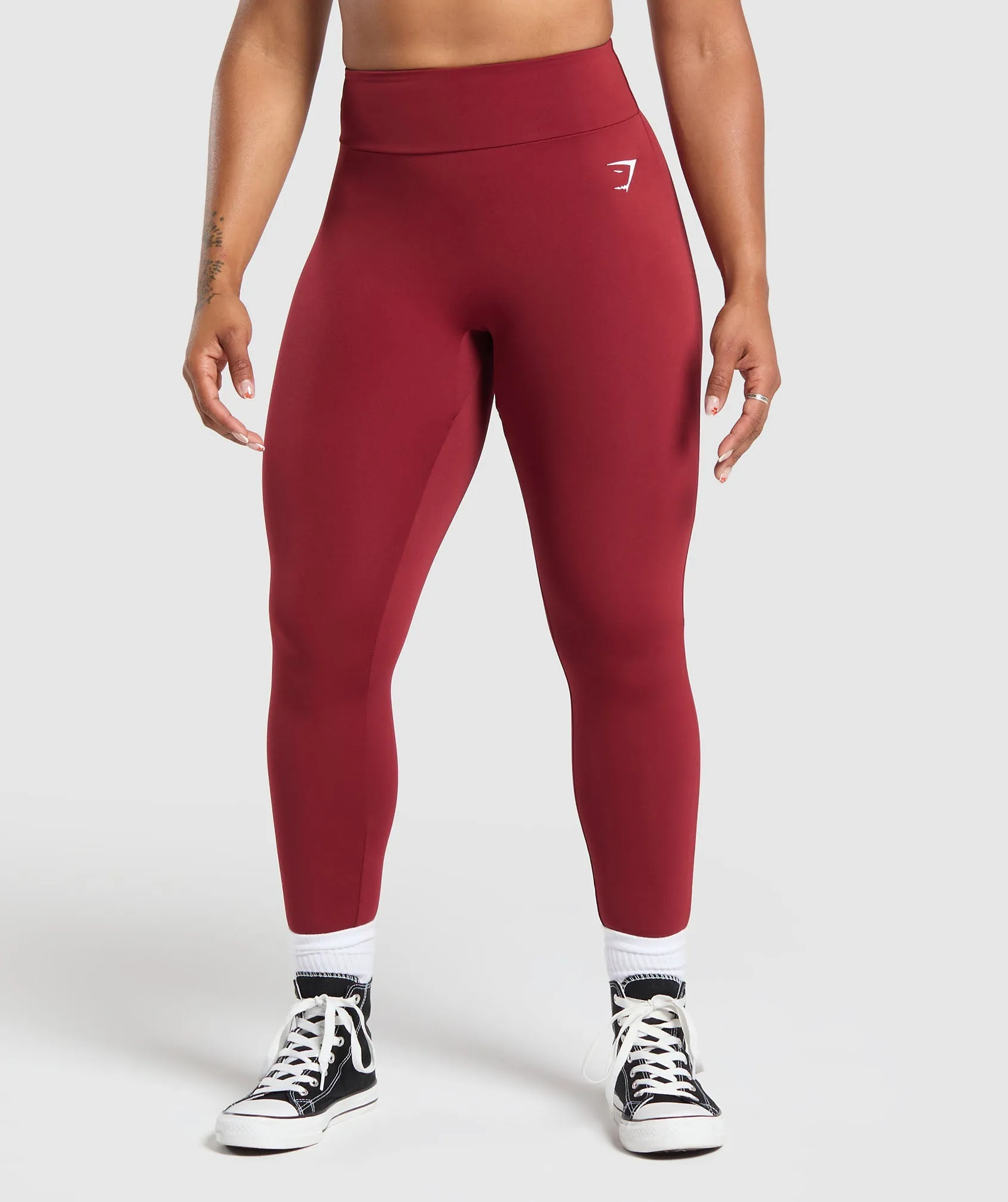 Power Leggings - Reps Red sold by Gymshark