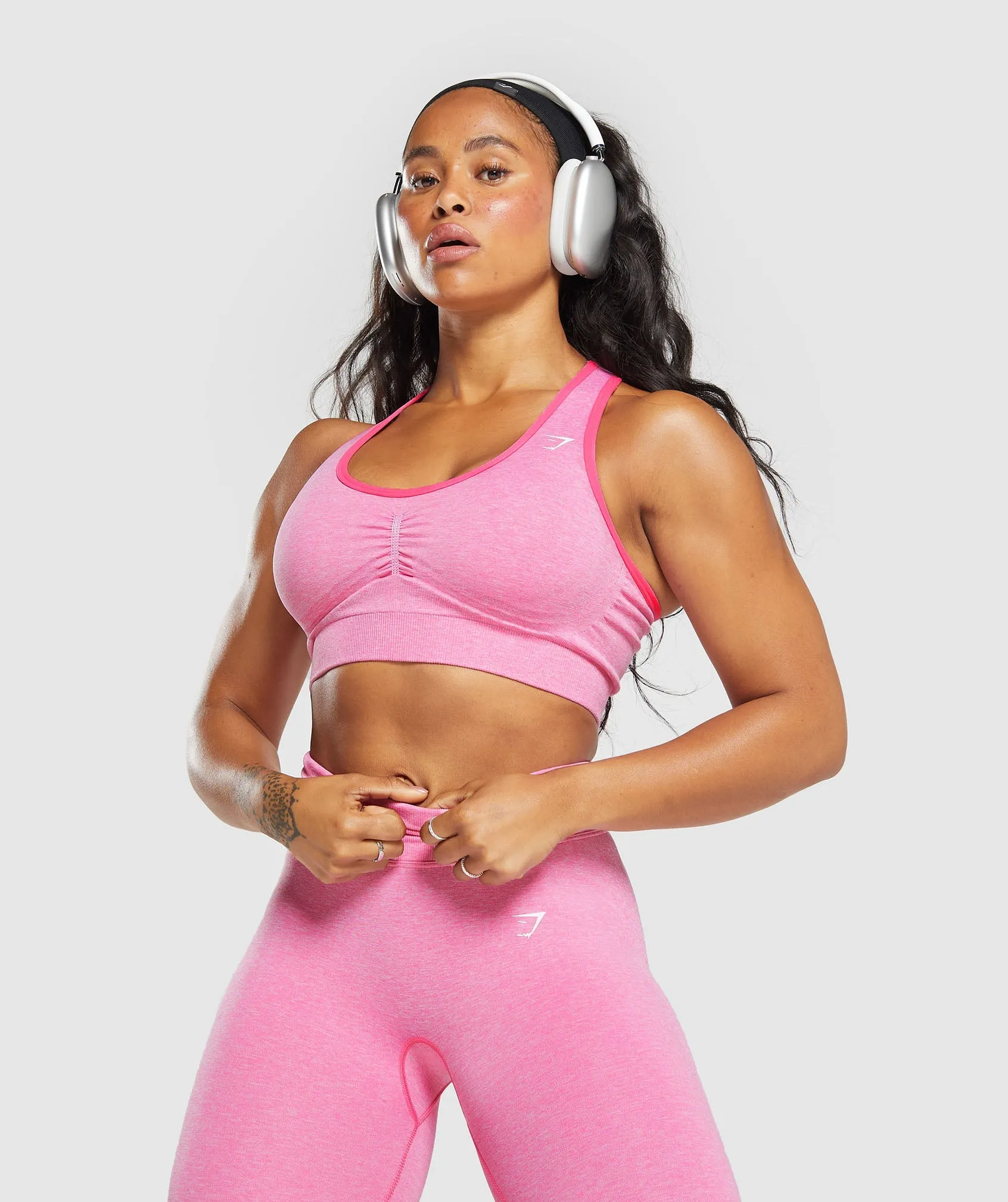 Gymshark Lift Seamless Sports Bra - Pink sold by Gymshark product image thumbnail 5