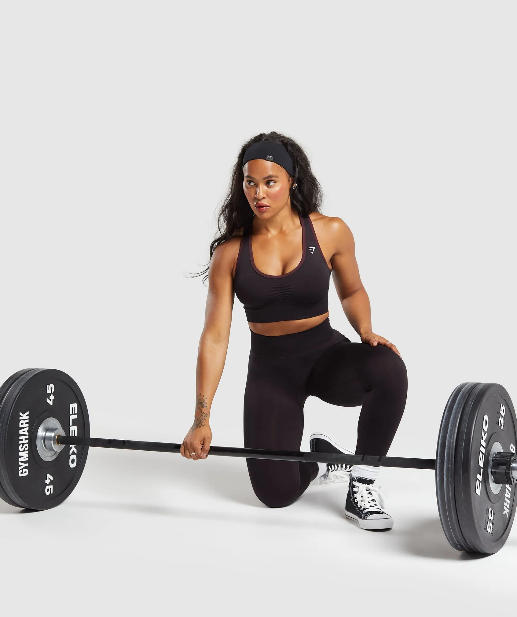 Gymshark Lift Seamless Sports Bra - Purple sold by Gymshark product image thumbnail 4