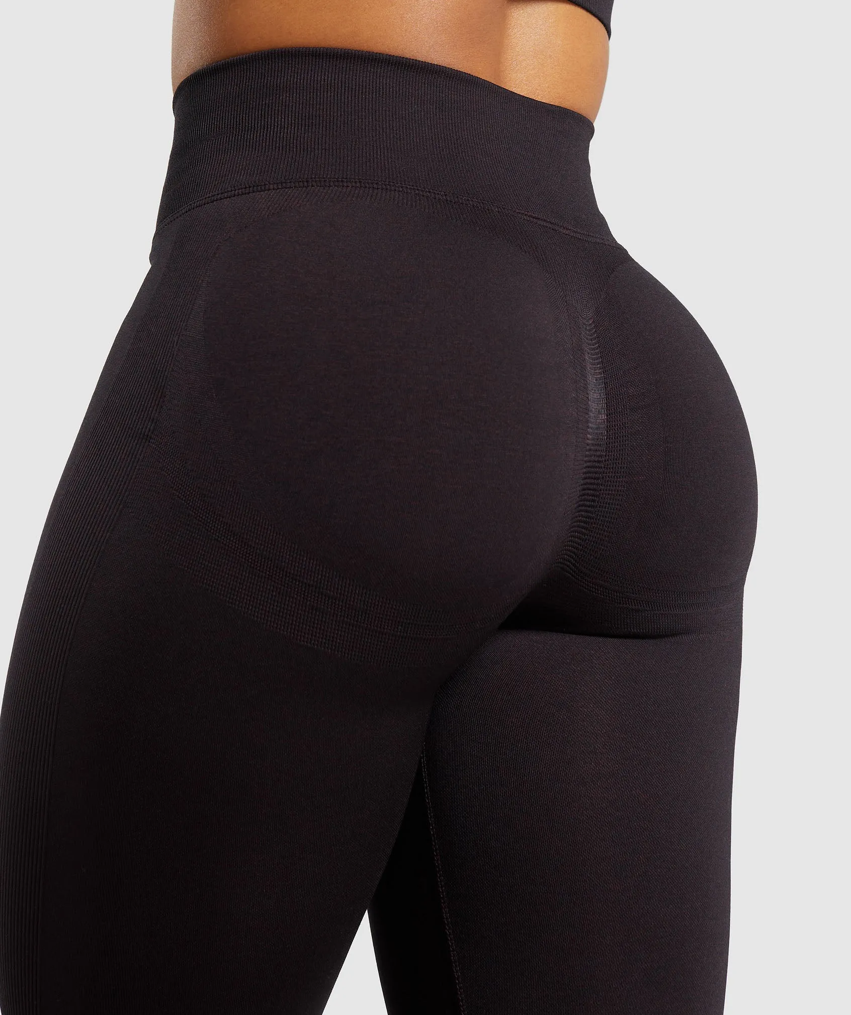 Gymshark Lift Seamless Leggings - Depth Purple/Black Marl sold by Gymshark product image thumbnail 5