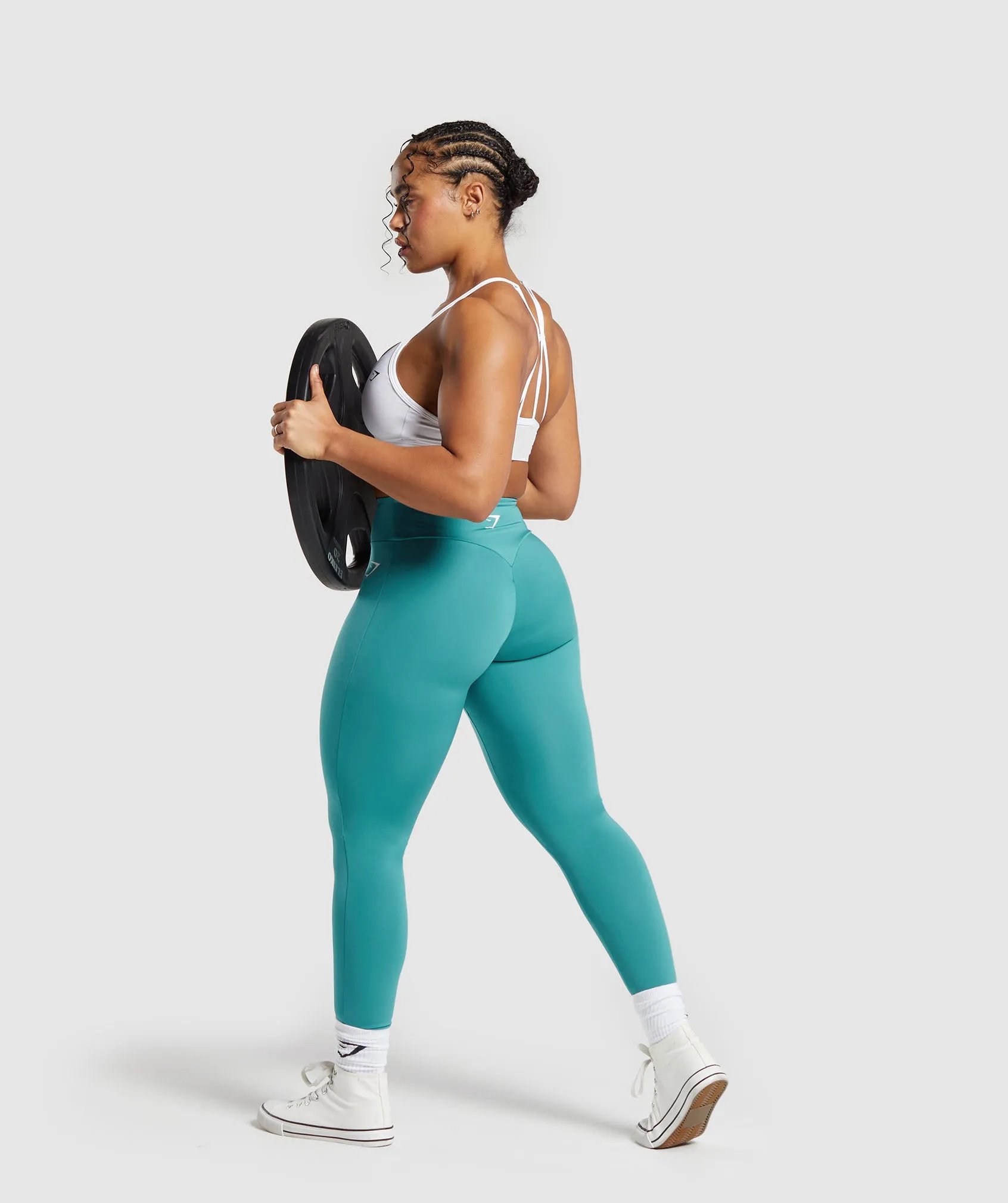 Power Regular Leggings - Bondi Teal sold by Gymshark product image thumbnail 4