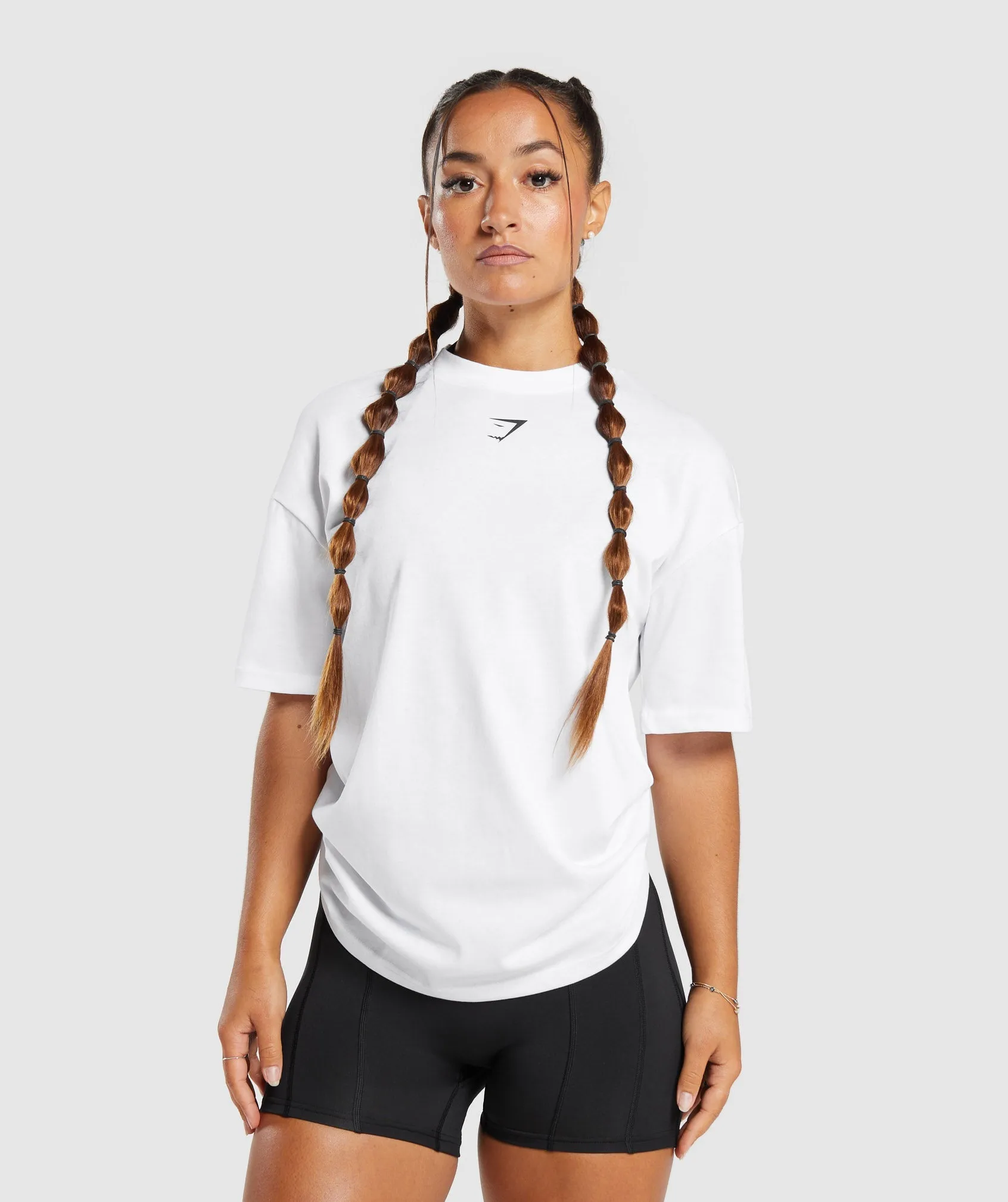 Gymshark GS Power Oversized T-Shirt - White sold by Gymshark product image thumbnail 2