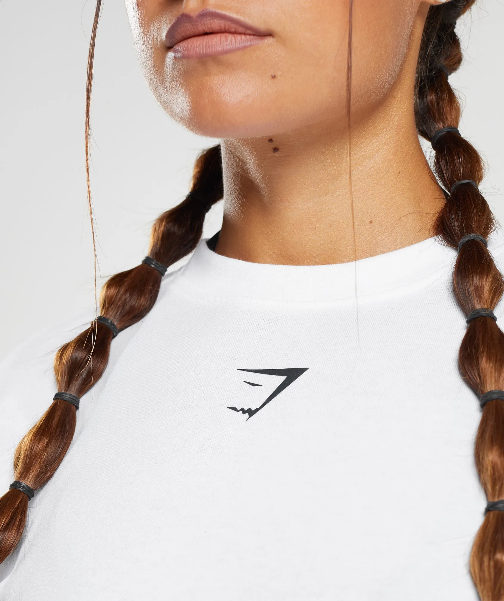 Gymshark GS Power Oversized T-Shirt - White sold by Gymshark product image thumbnail 5