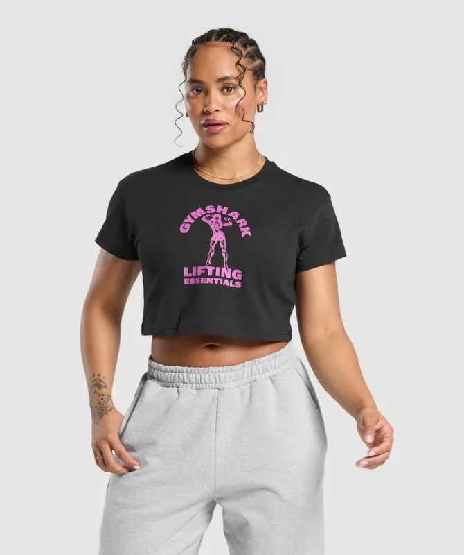 Gymshark Strong Women Crop Top - Black sold by Gymshark