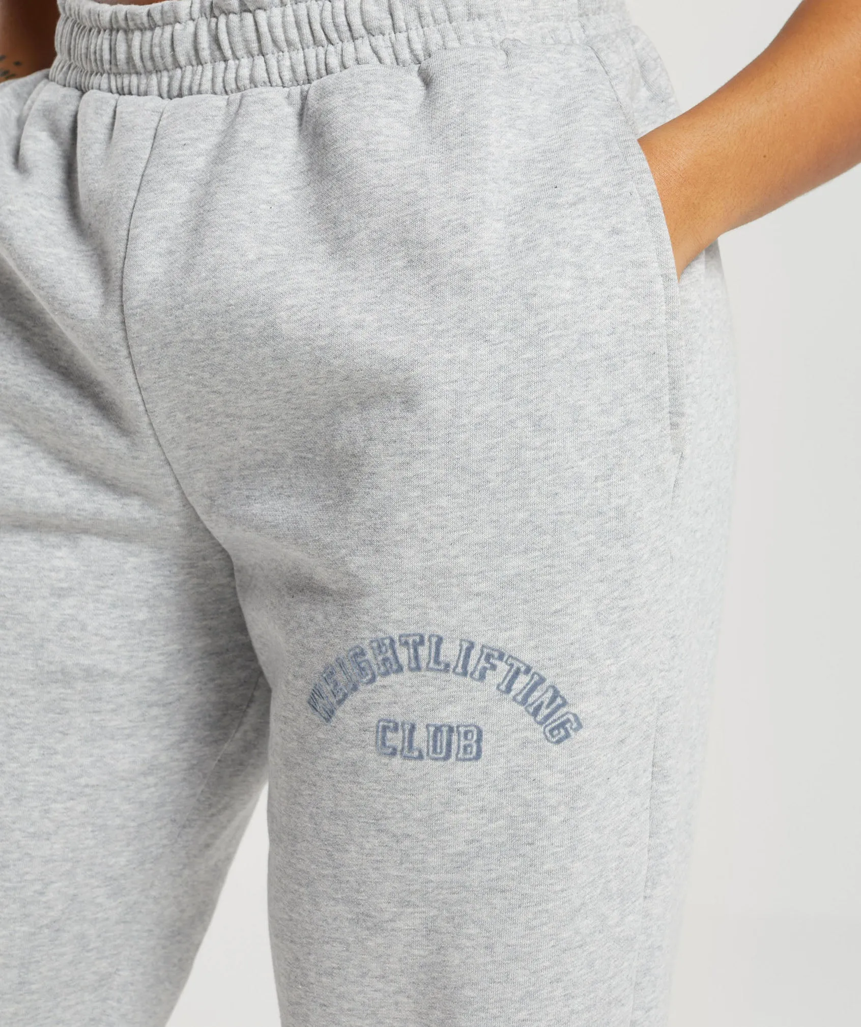 Gymshark Weightlifting Club Joggers - Light Grey Core Marl sold by Gymshark product image thumbnail 5