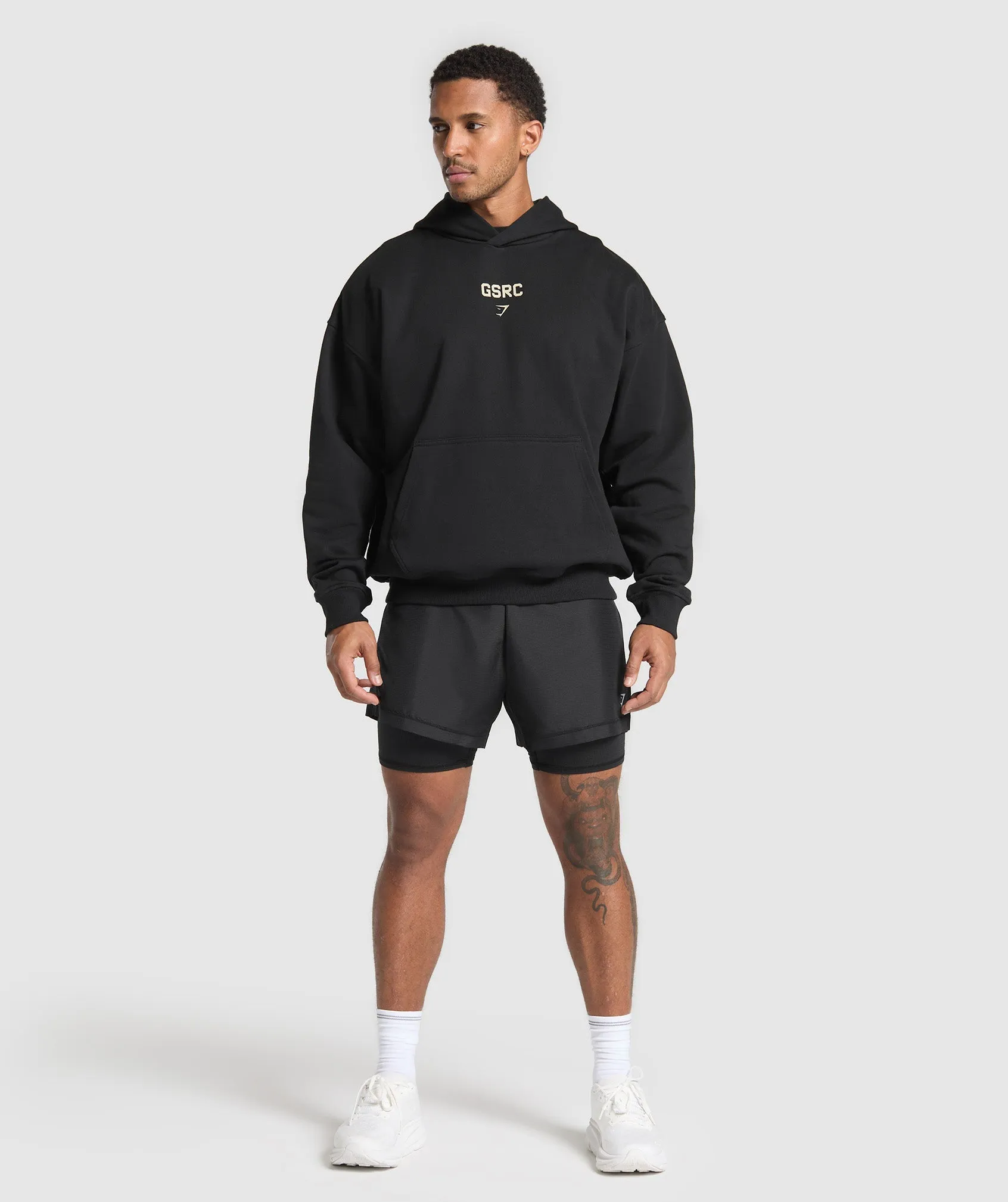 Gymshark Running Graphic Hoodie - Black sold by Gymshark product image thumbnail 4