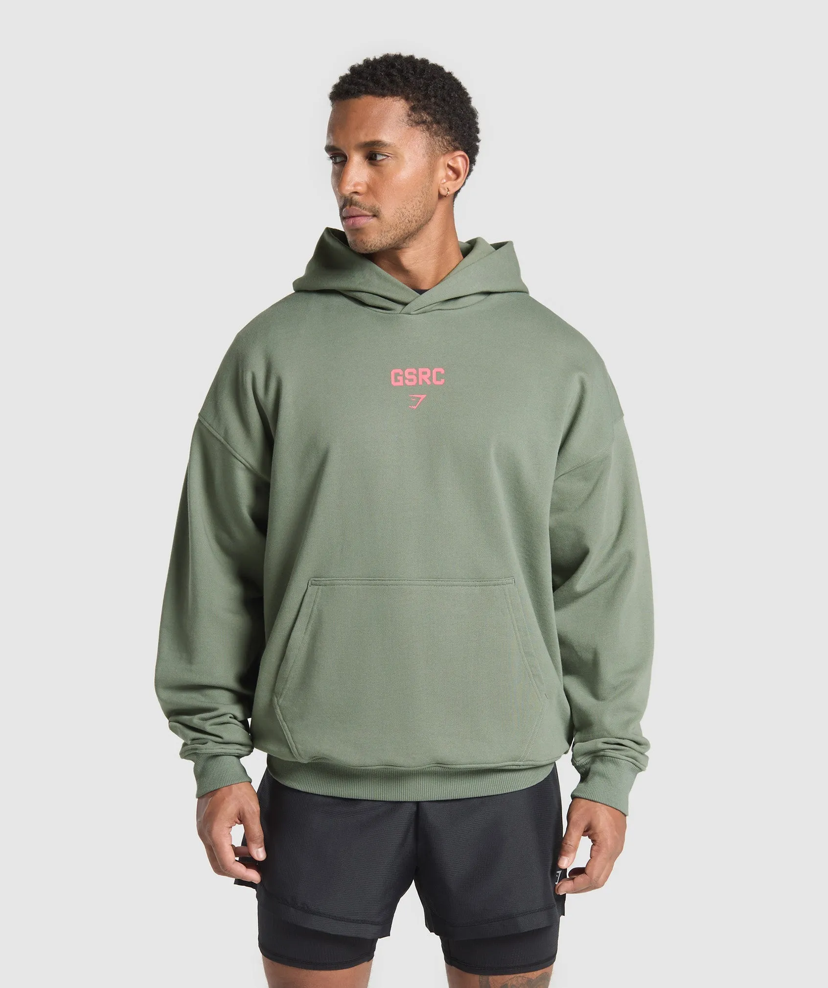 Gymshark Running Graphic Hoodie - Unit Green sold by Gymshark product image thumbnail 2