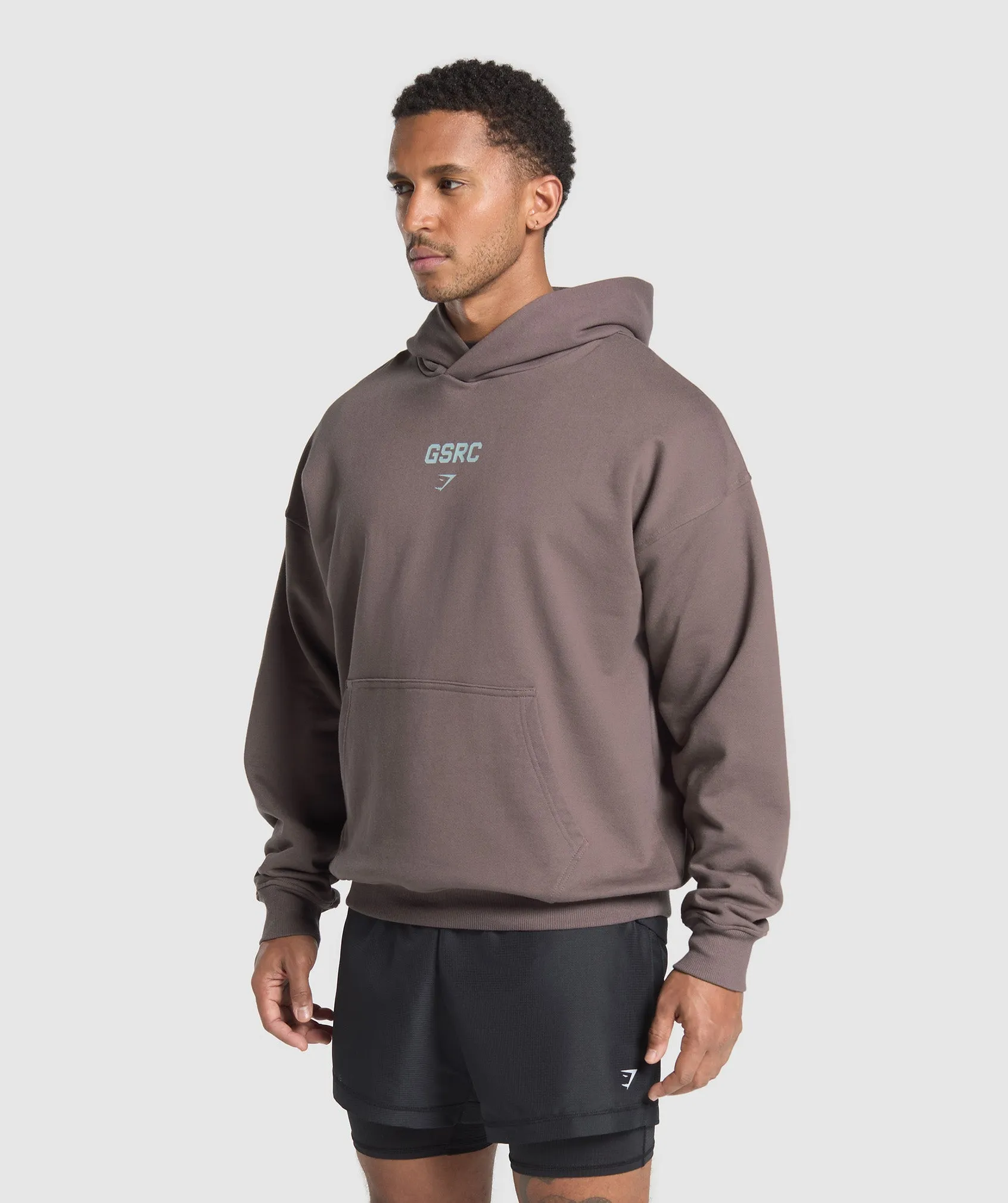 Gymshark Running Graphic Hoodie - Steel Purple sold by Gymshark product image thumbnail 3