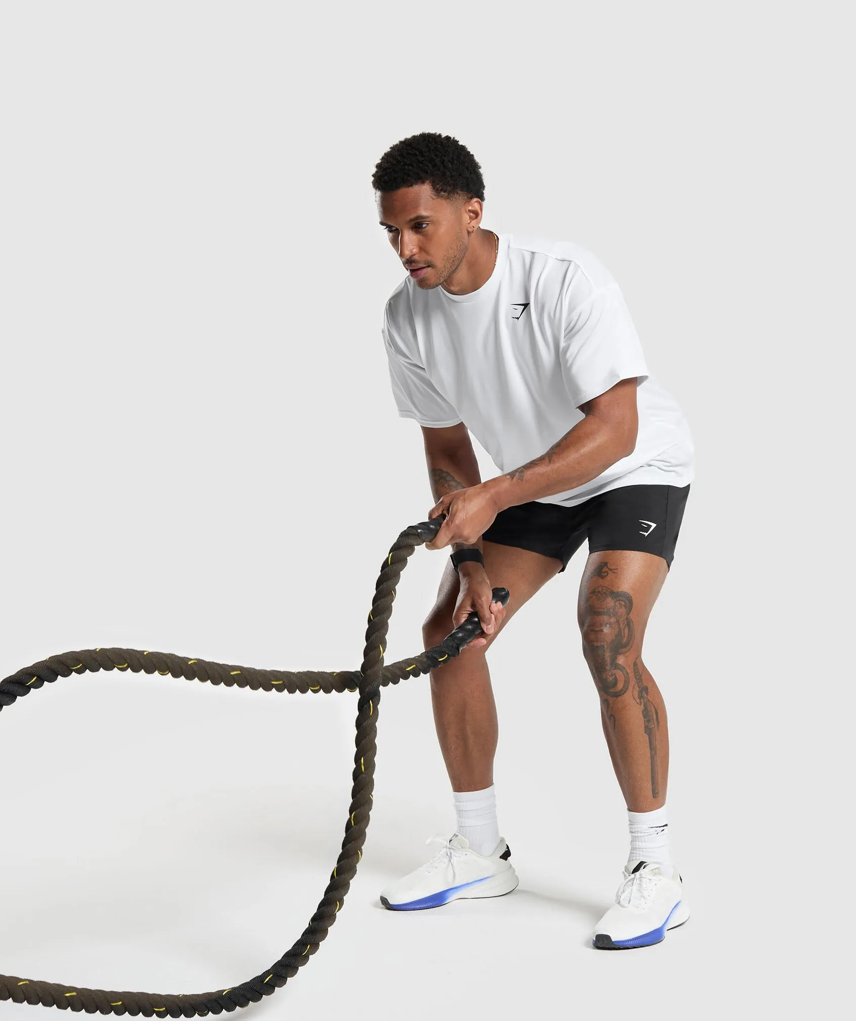 Gymshark Arrival Oversized T-Shirt - White sold by Gymshark product image thumbnail 4