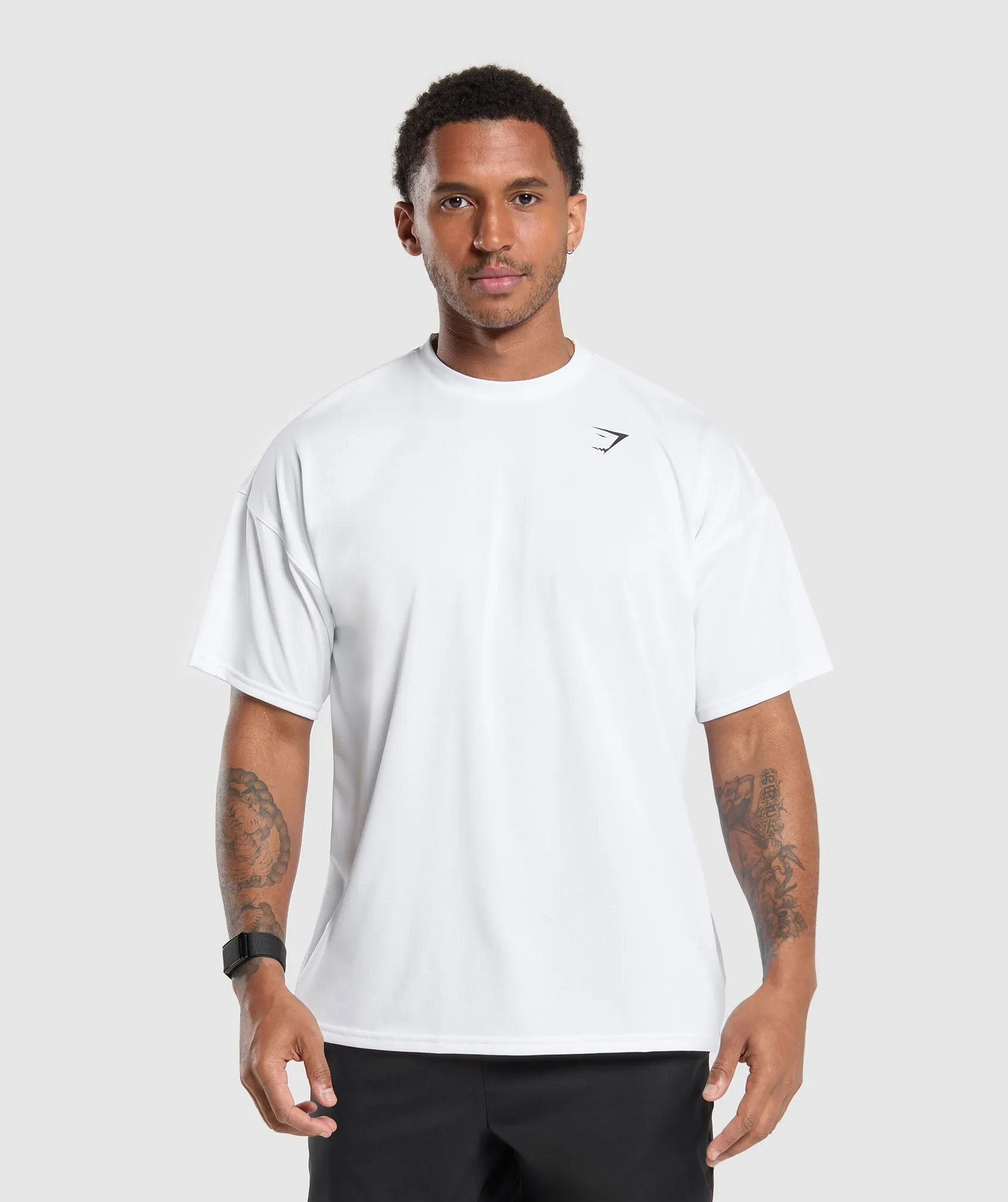 Gymshark Arrival Oversized T-Shirt - White sold by Gymshark