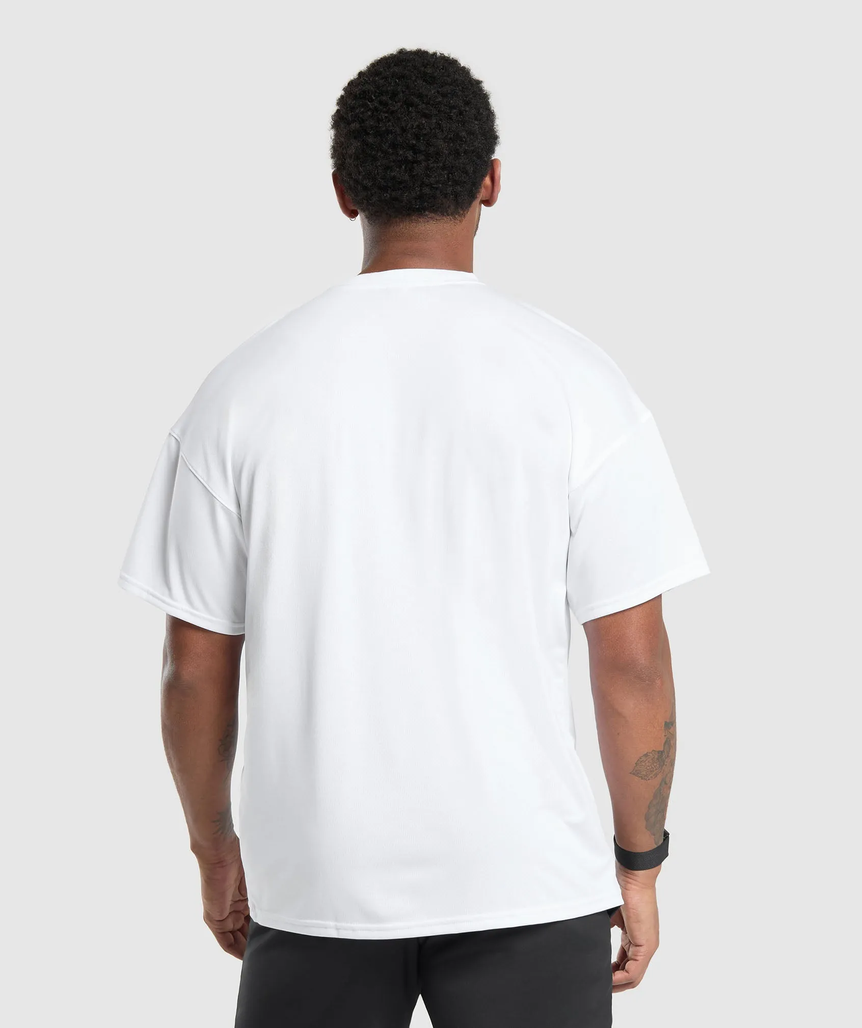 Gymshark Arrival Oversized T-Shirt - White sold by Gymshark product image thumbnail 2