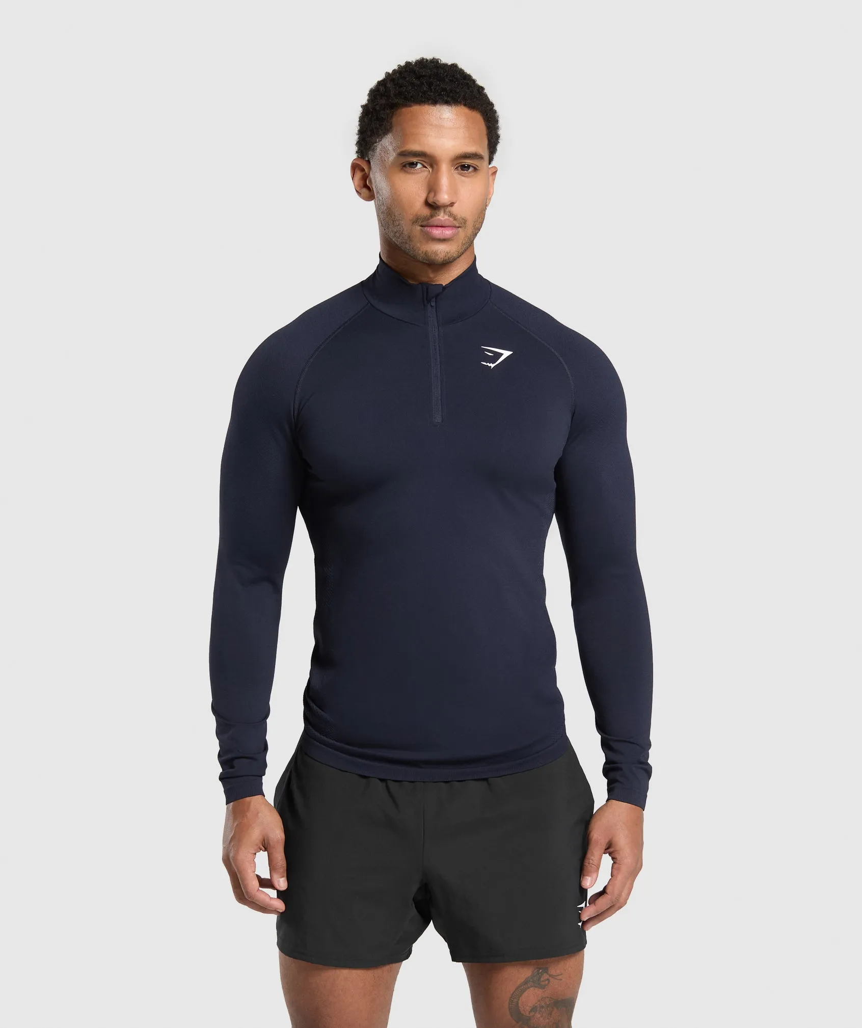 Gymshark Vital 1/4 Zip - Navy/Heavy Blue sold by Gymshark
