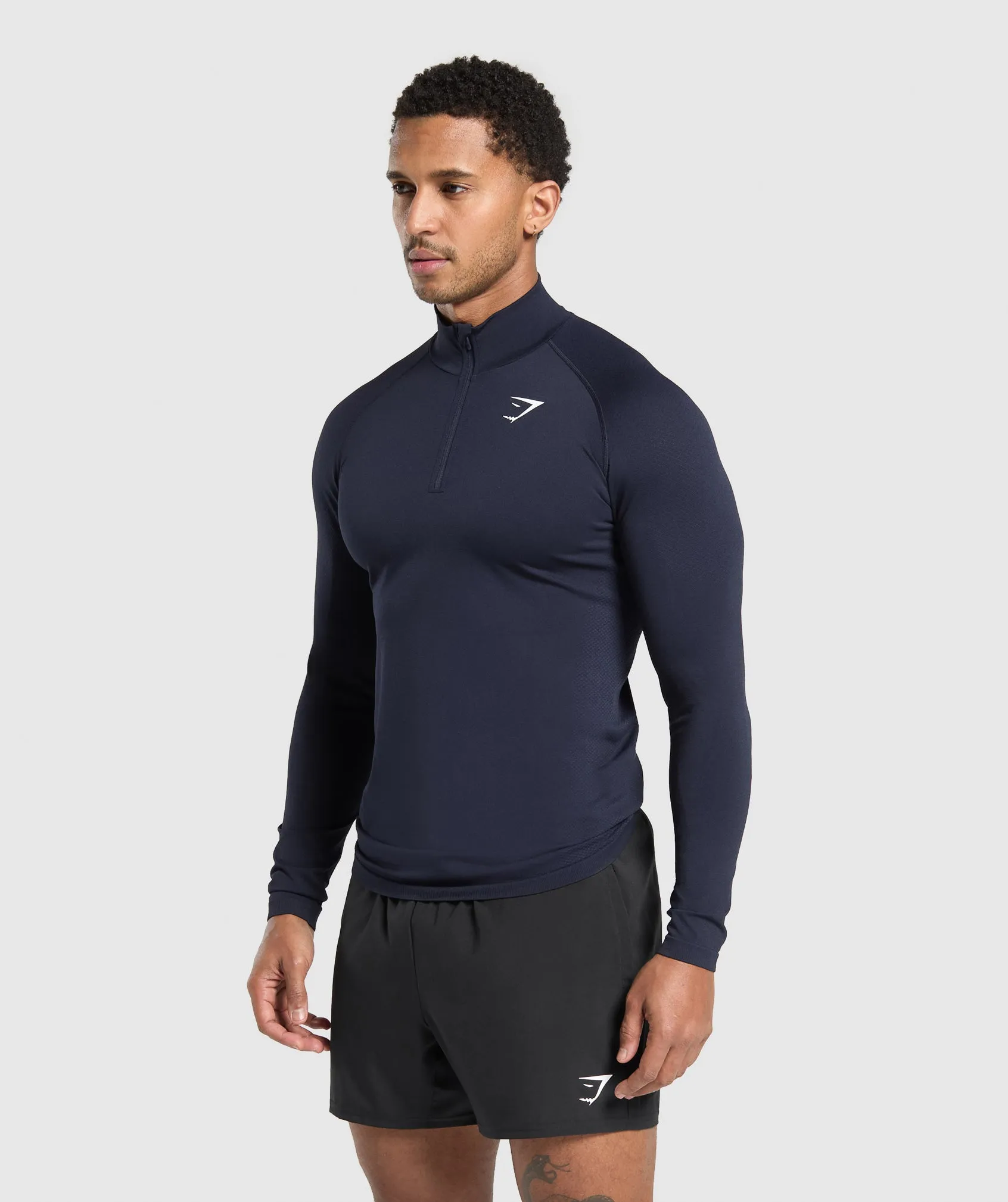 Gymshark Vital 1/4 Zip - Navy/Heavy Blue sold by Gymshark product image thumbnail 3