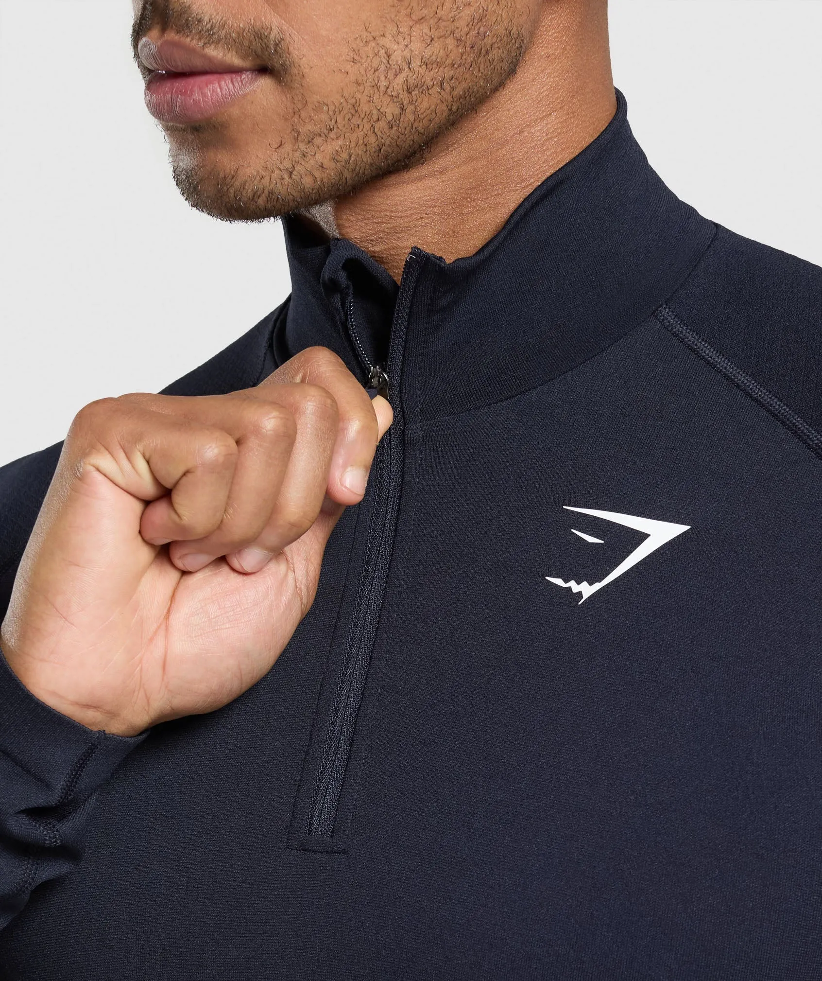 Gymshark Vital 1/4 Zip - Navy/Heavy Blue sold by Gymshark product image thumbnail 5