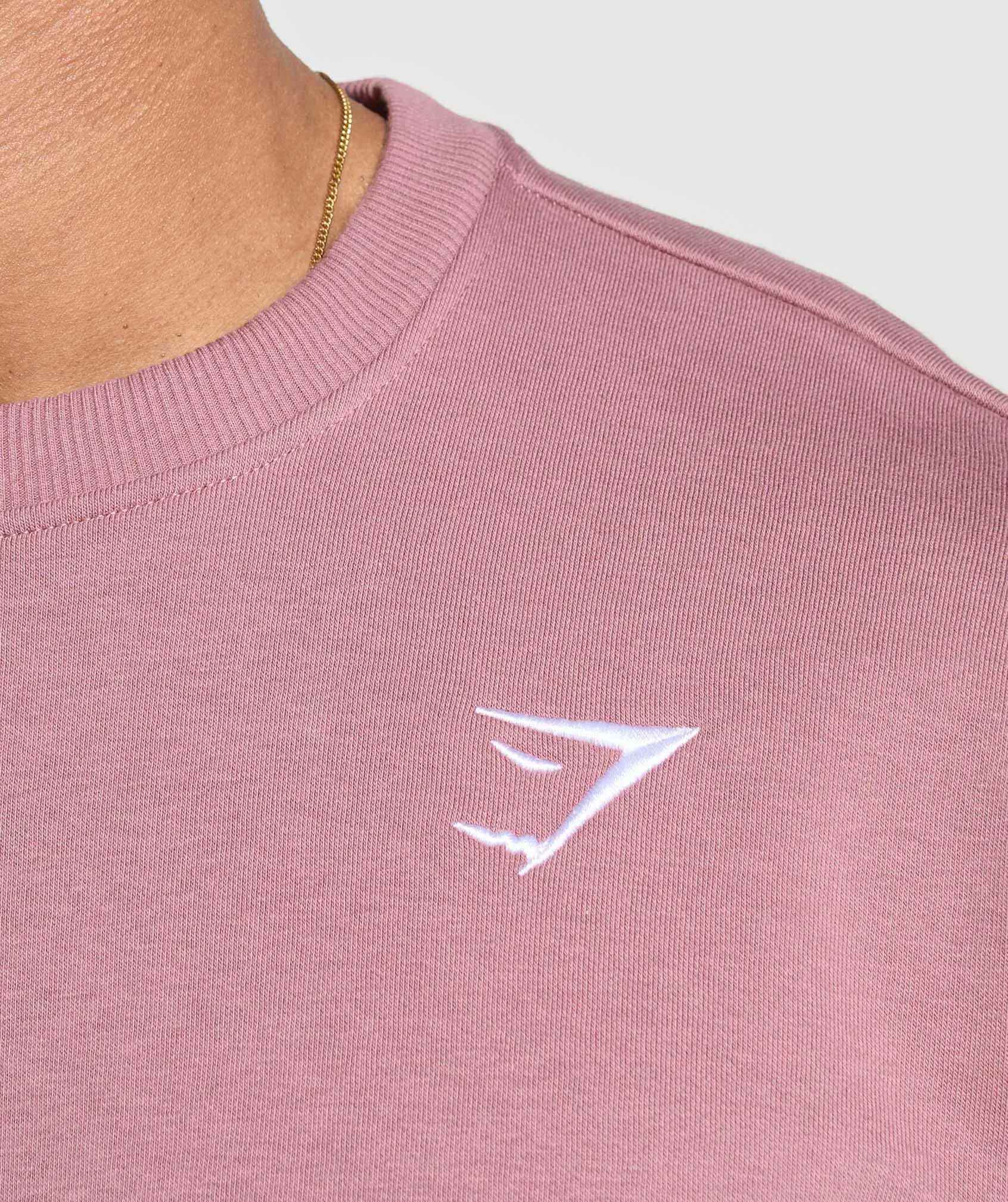 Gymshark Oversized Crest Crew - Calm Pink sold by Gymshark product image thumbnail 5