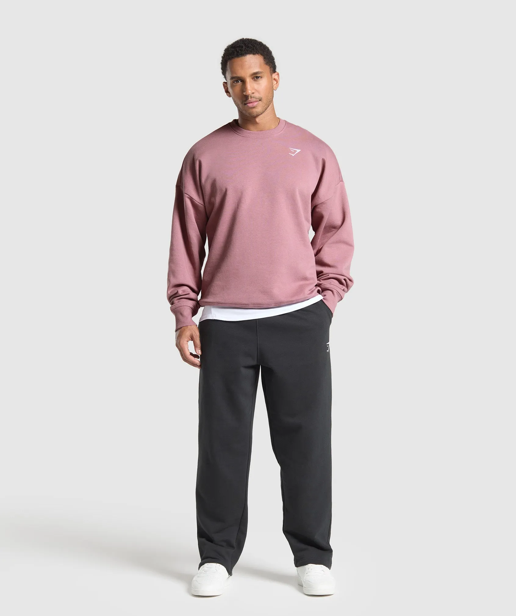 Gymshark Oversized Crest Crew - Calm Pink sold by Gymshark product image thumbnail 3