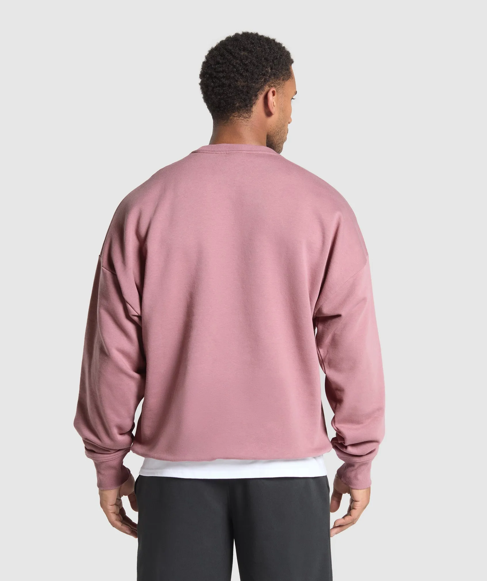 Gymshark Oversized Crest Crew - Calm Pink sold by Gymshark product image thumbnail 2