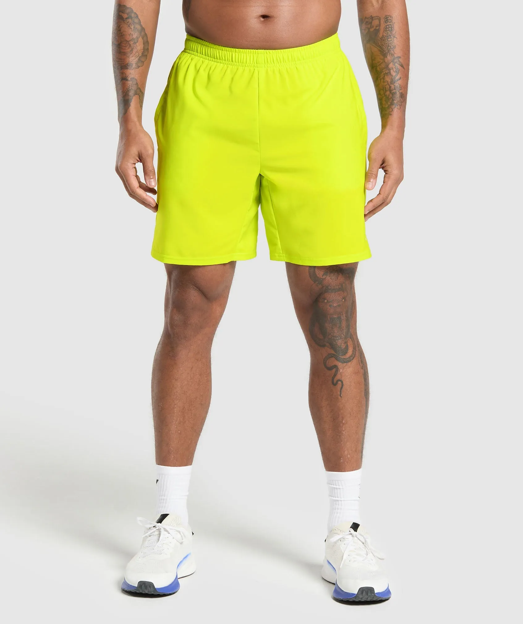 Gymshark Arrival 7" Shorts - Shock Green sold by Gymshark