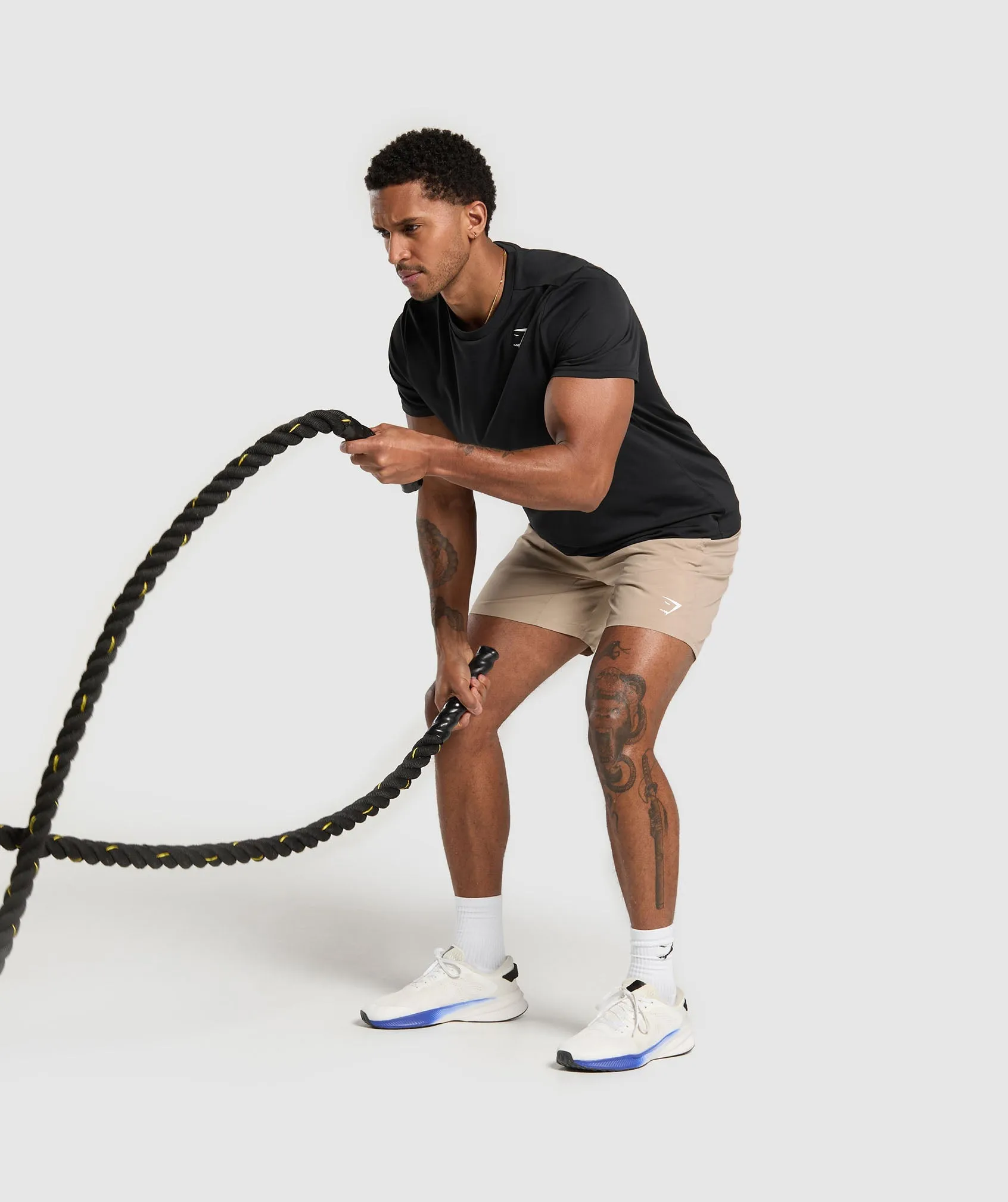 Gymshark Arrival 7" Shorts - Cement Brown sold by Gymshark product image thumbnail 3