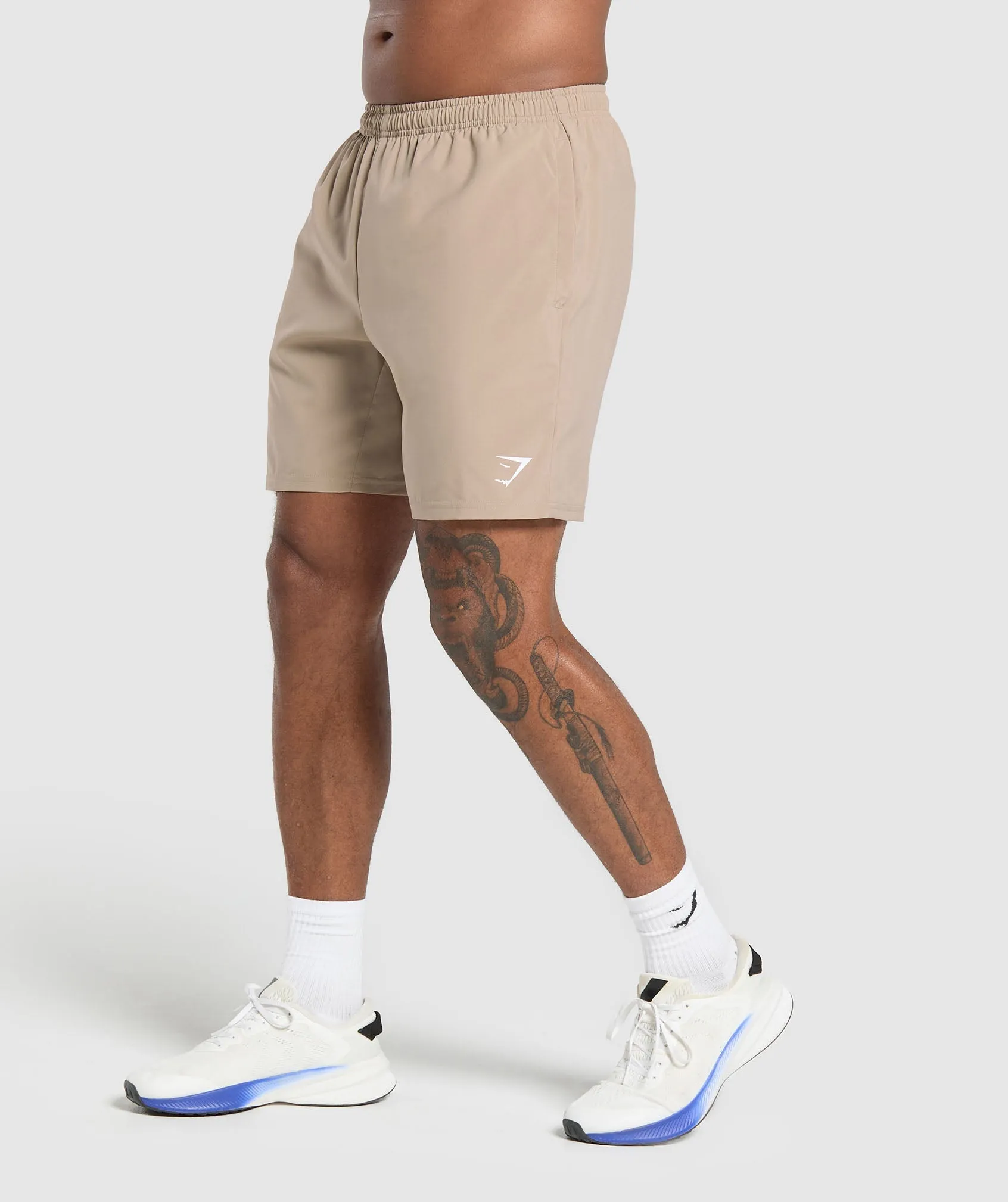 Gymshark Arrival 7" Shorts - Cement Brown sold by Gymshark product image thumbnail 4