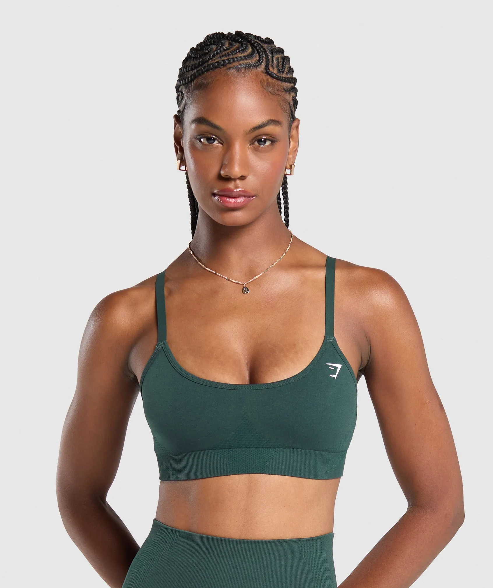 Gymshark Vital Sports Bra - Woodland Green Marl sold by Gymshark