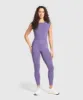Gymshark Vital Seamless Scoop Neck Top - Functional Purple Marl sold by Gymshark