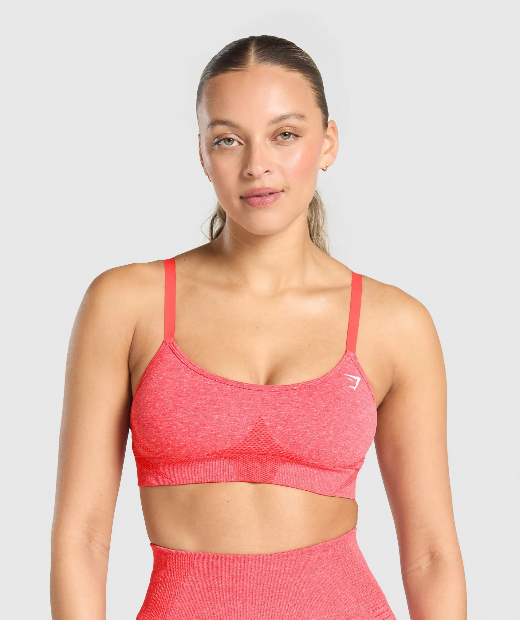 Gymshark Vital Sports Bra - Coral Red Marl sold by Gymshark
