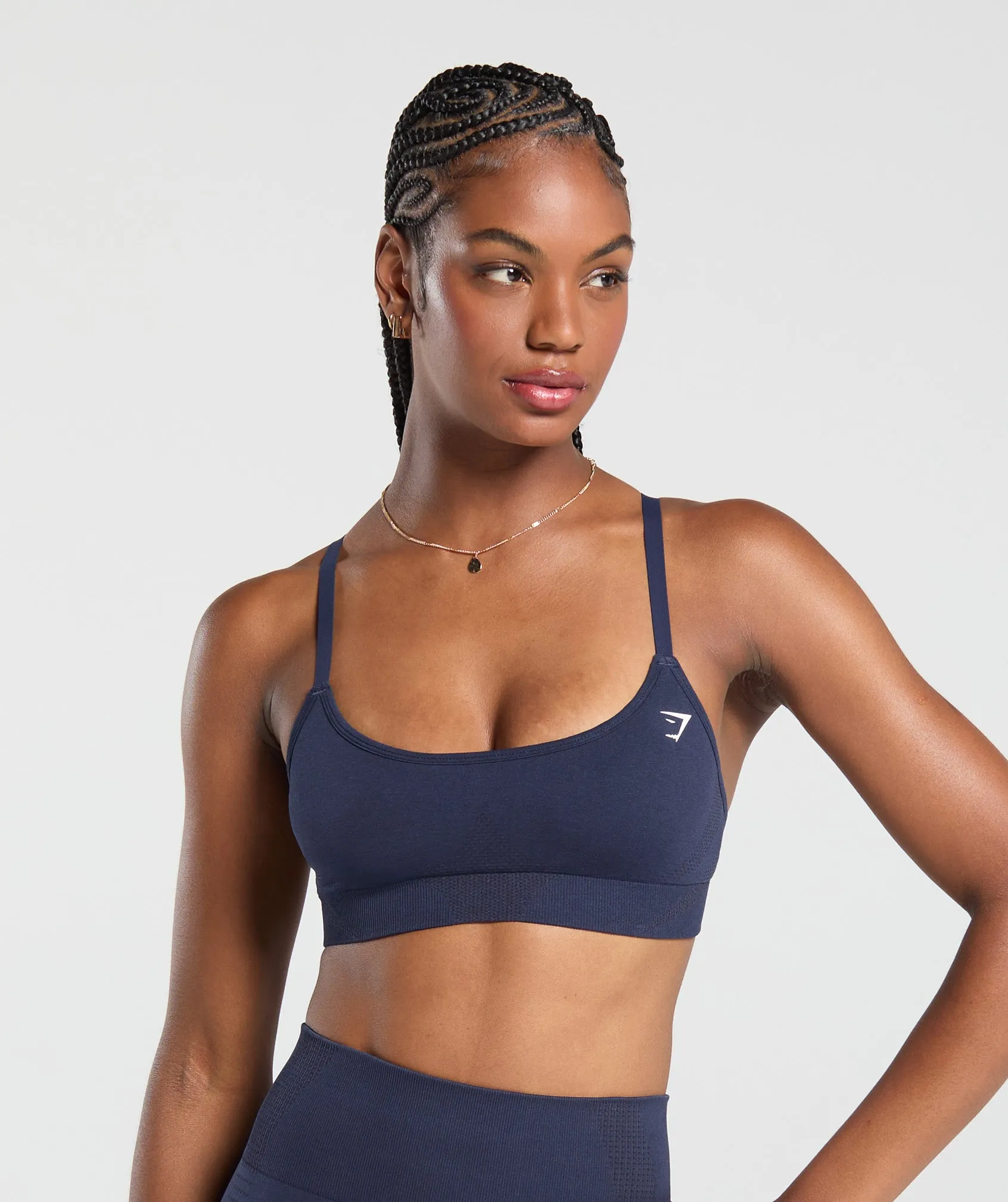 Gymshark Vital Sports Bra - Heavy Blue Marl sold by Gymshark