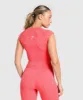 Gymshark Vital Scoop Neck Top - Coral Red Marl sold by Gymshark