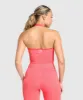 Gymshark Vital Seamless Halter Neck Tank - Coral Red Marl sold by Gymshark