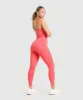 Gymshark Vital Seamless Halter Neck Tank - Coral Red Marl sold by Gymshark
