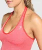 Gymshark Vital Seamless Halter Neck Tank - Coral Red Marl sold by Gymshark
