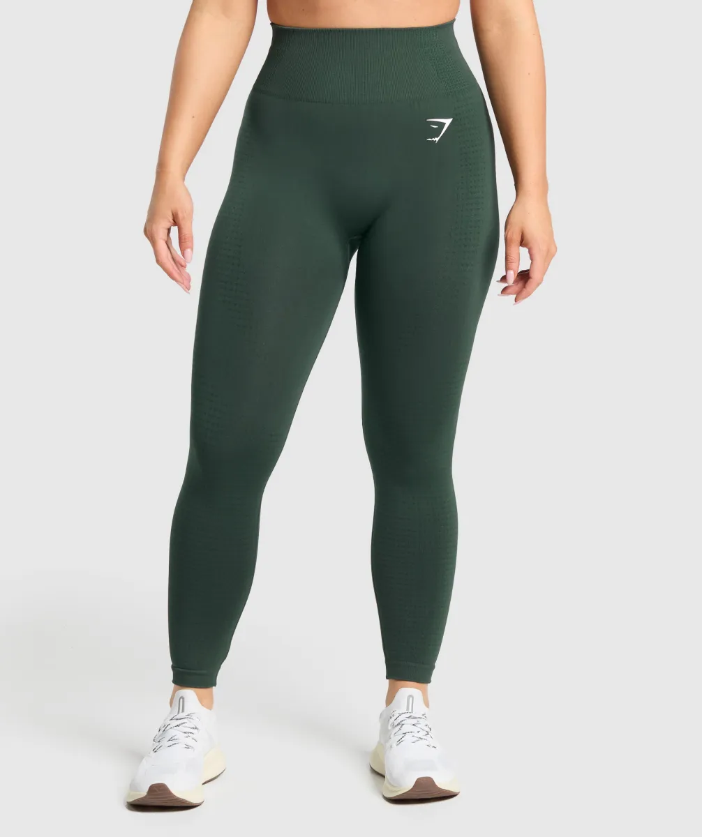 Gymshark Vital Seamless Leggings - Woodland Green Marl sold by Gymshark