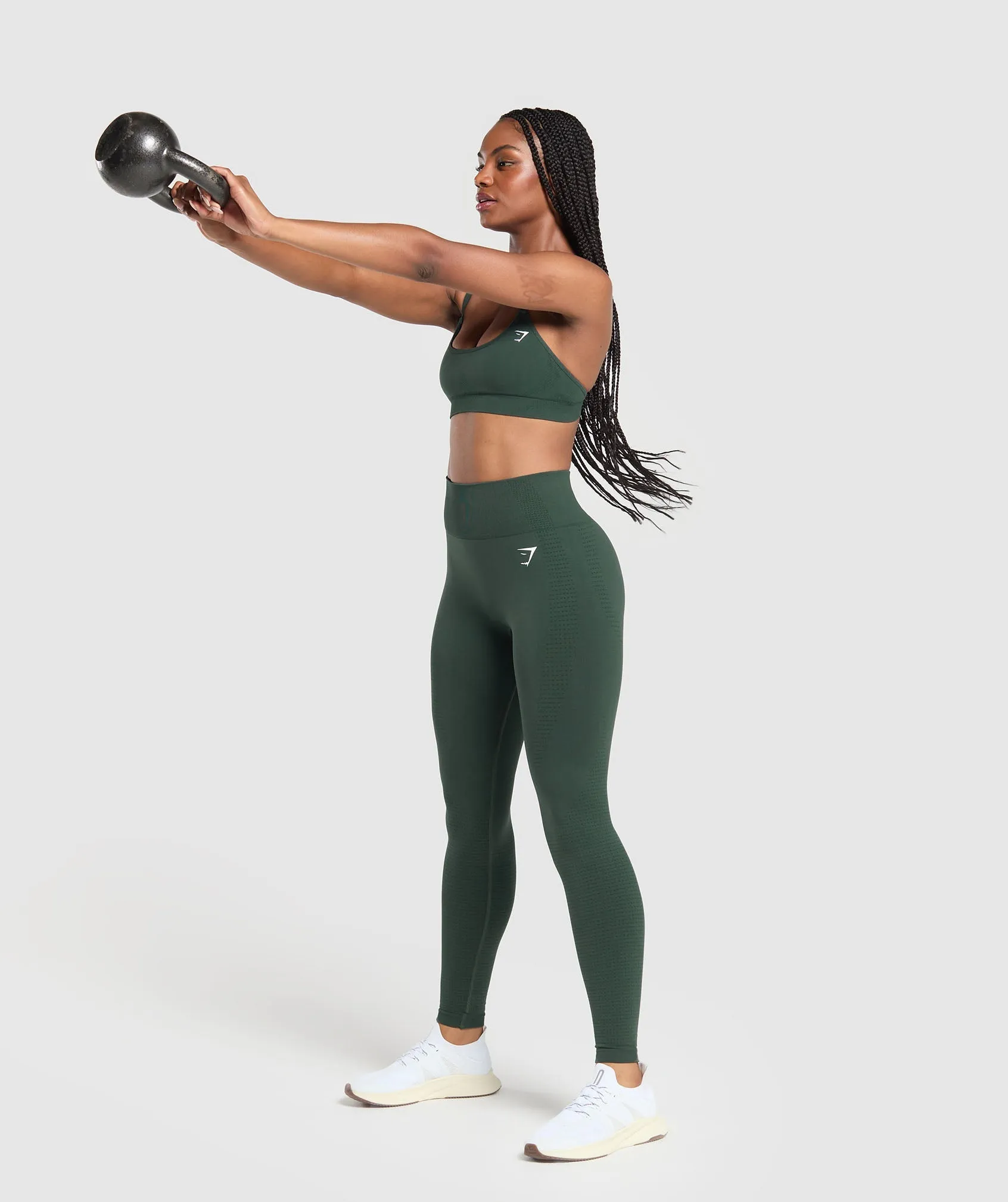 Gymshark Vital Leggings - Woodland Green Marl sold by Gymshark product image thumbnail 4