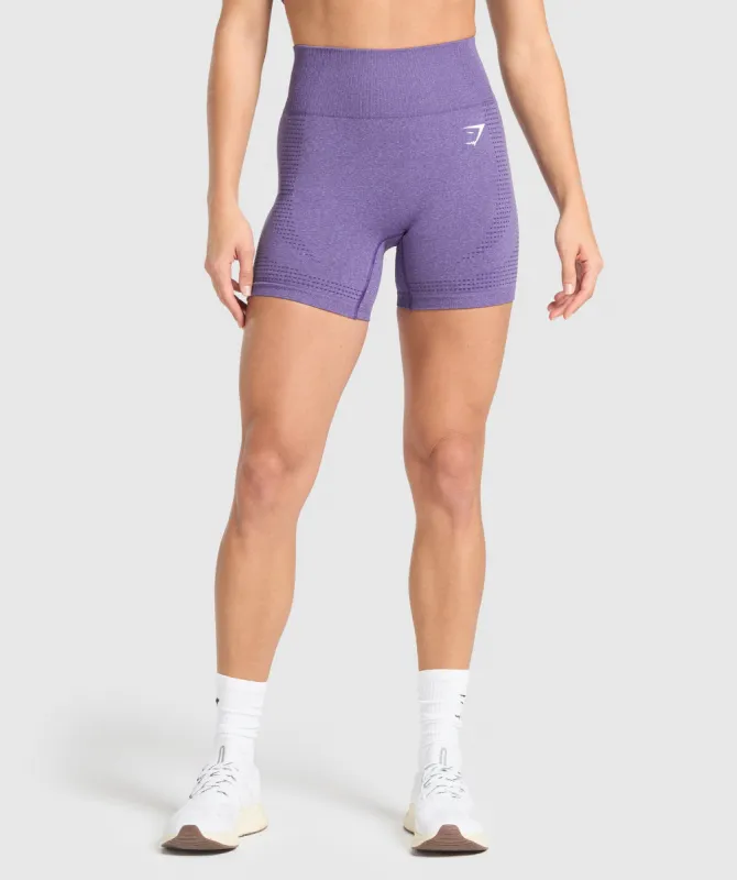 Gymshark Vital Seamless 2.0 Shorts - Functional Purple Marl sold by Gymshark