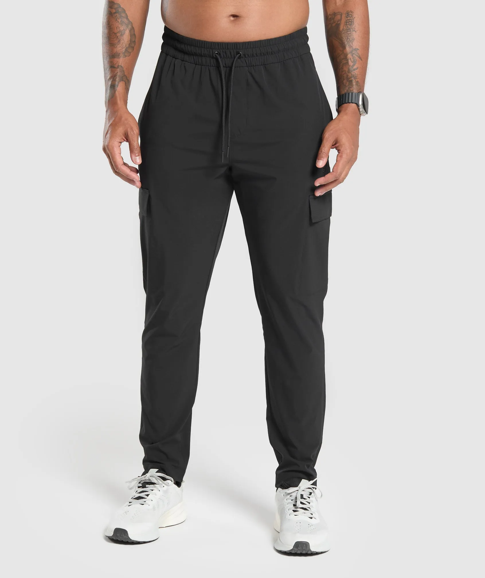 Gymshark Stretch Woven Cargo Pants - Black sold by Gymshark