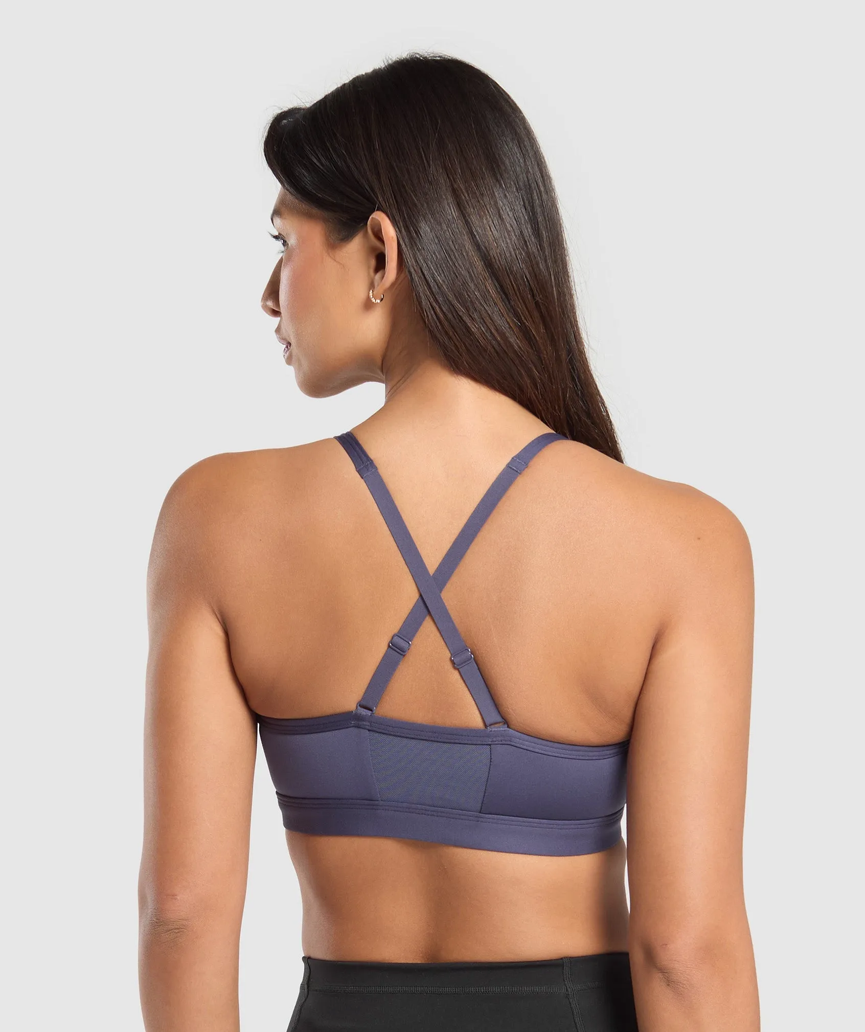 Gymshark Ruched Sports Bra - Weighted Purple sold by Gymshark product image thumbnail 4