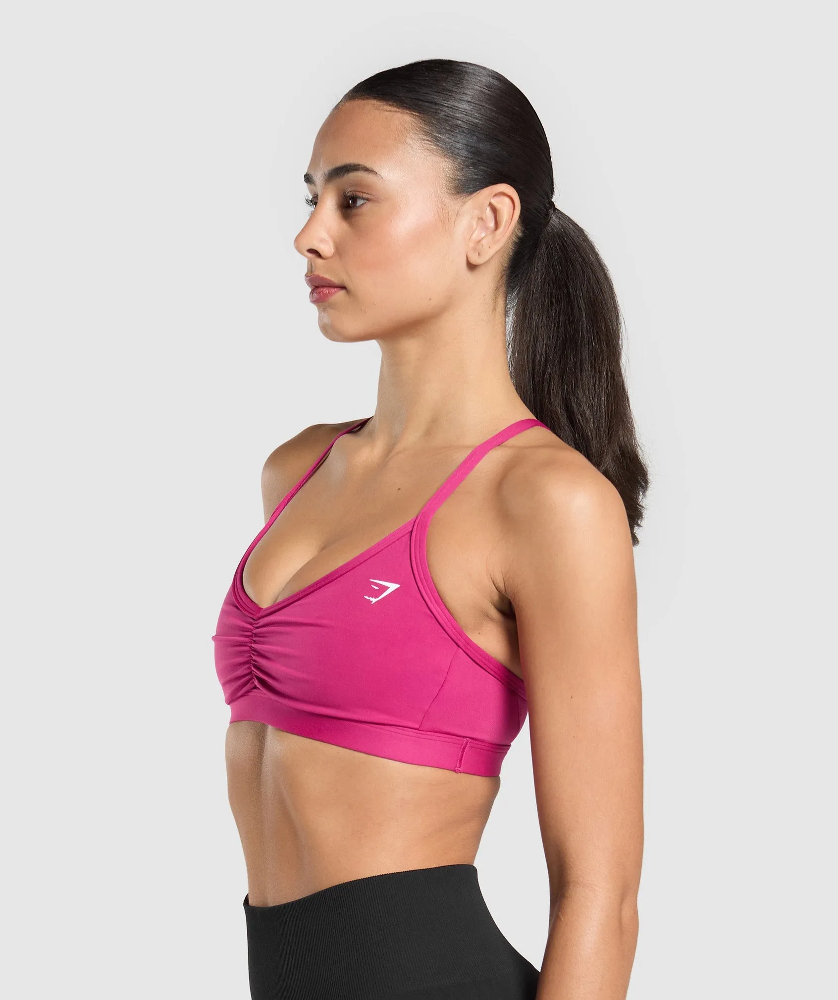 Gymshark Ruched Strappy Sports Bra - Winning Pink sold by Gymshark product image thumbnail 3