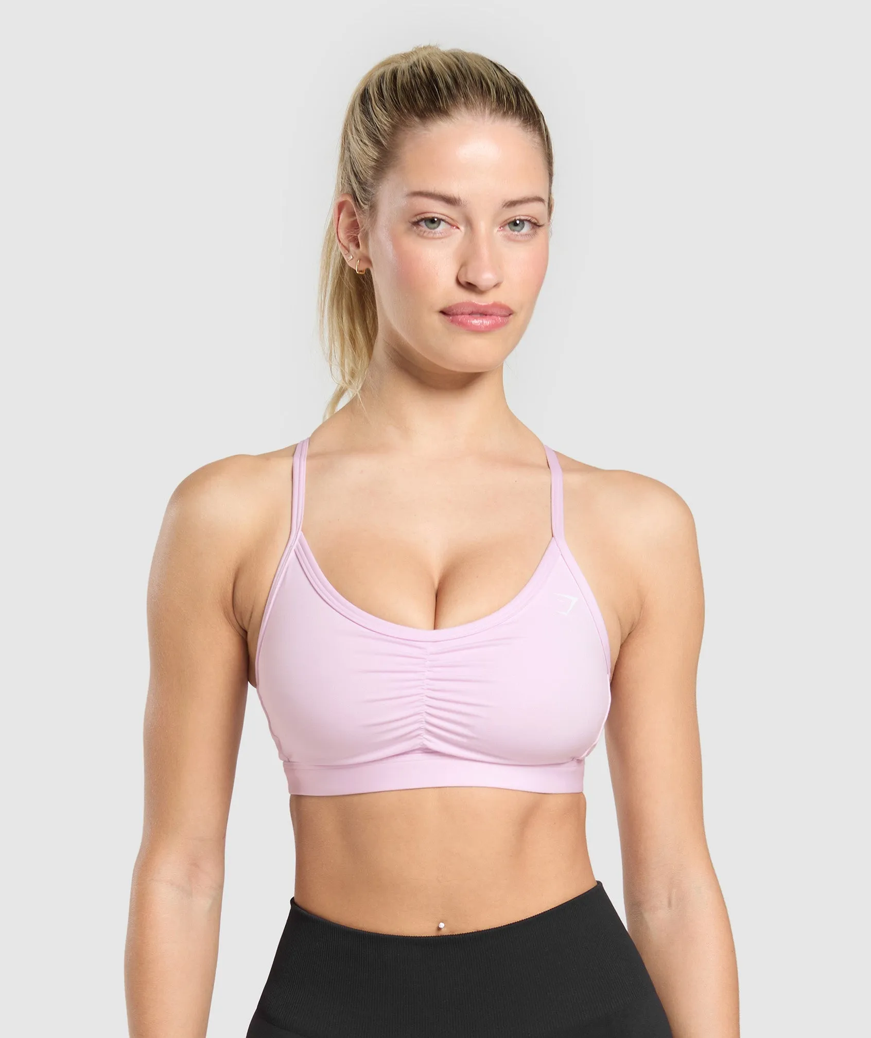 Gymshark Ruched Sports Bra - Ice Pink sold by Gymshark