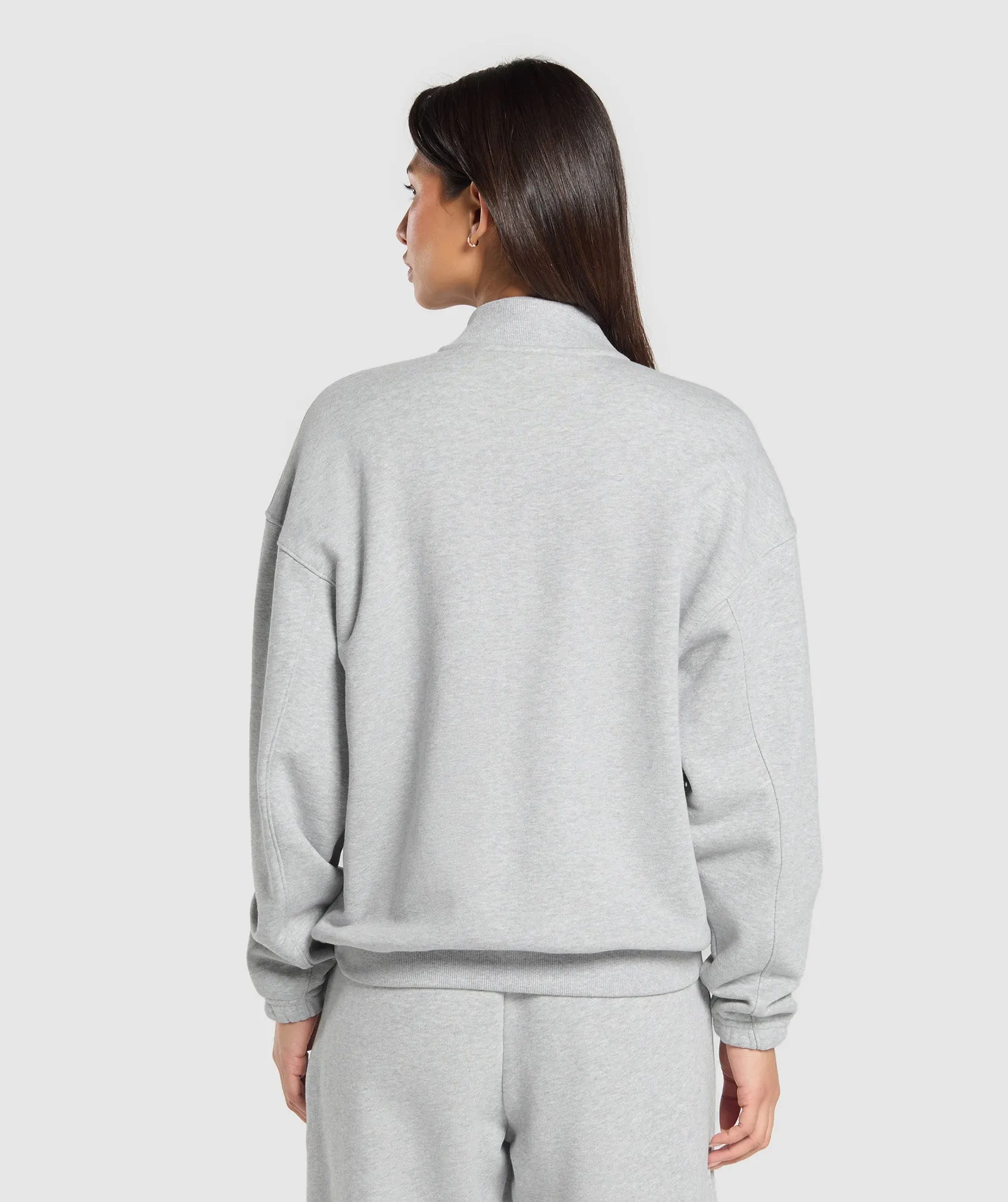 Gymshark Rest Day Sweats 2.0 1/4 Zip Pullover - Light Grey Core Marl sold by Gymshark product image thumbnail 2